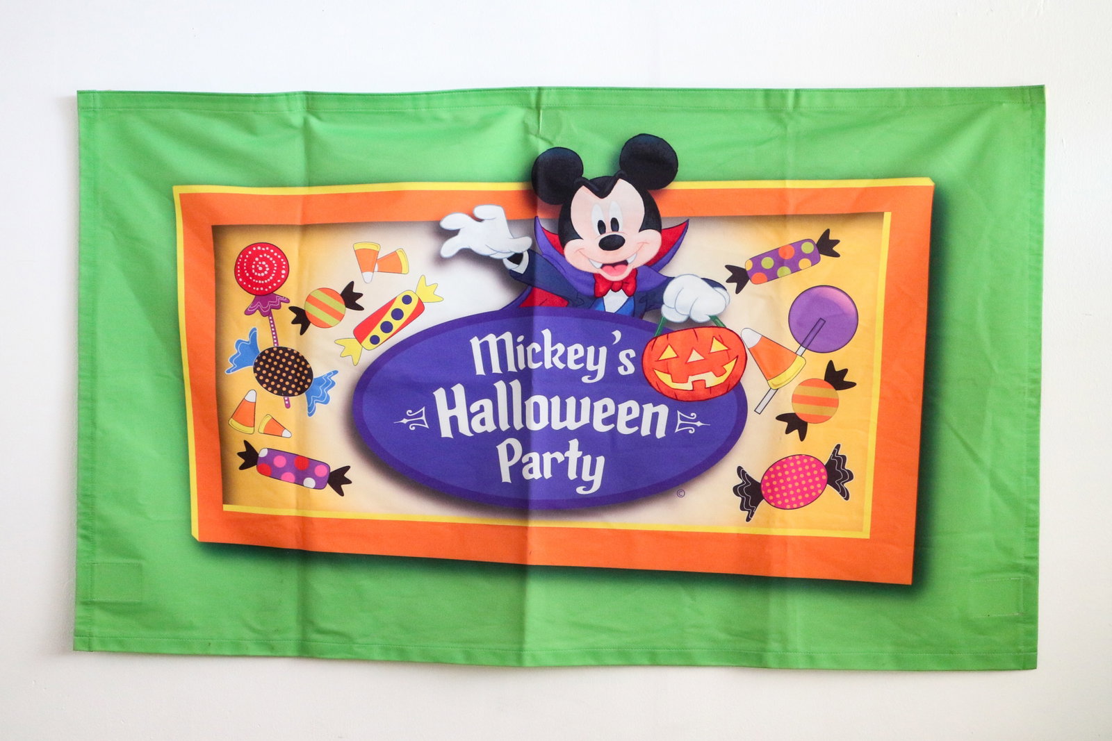 Disneyland - Mickey's Halloween Party Banner (Walt Disney, 1990s) (1 of 4)