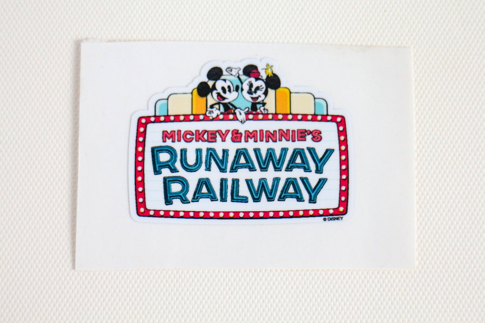 Disneyland - WDI “Mickey & Minnie’s Runaway Railway” Project Team Decal (2019-2023). (1 of 1)