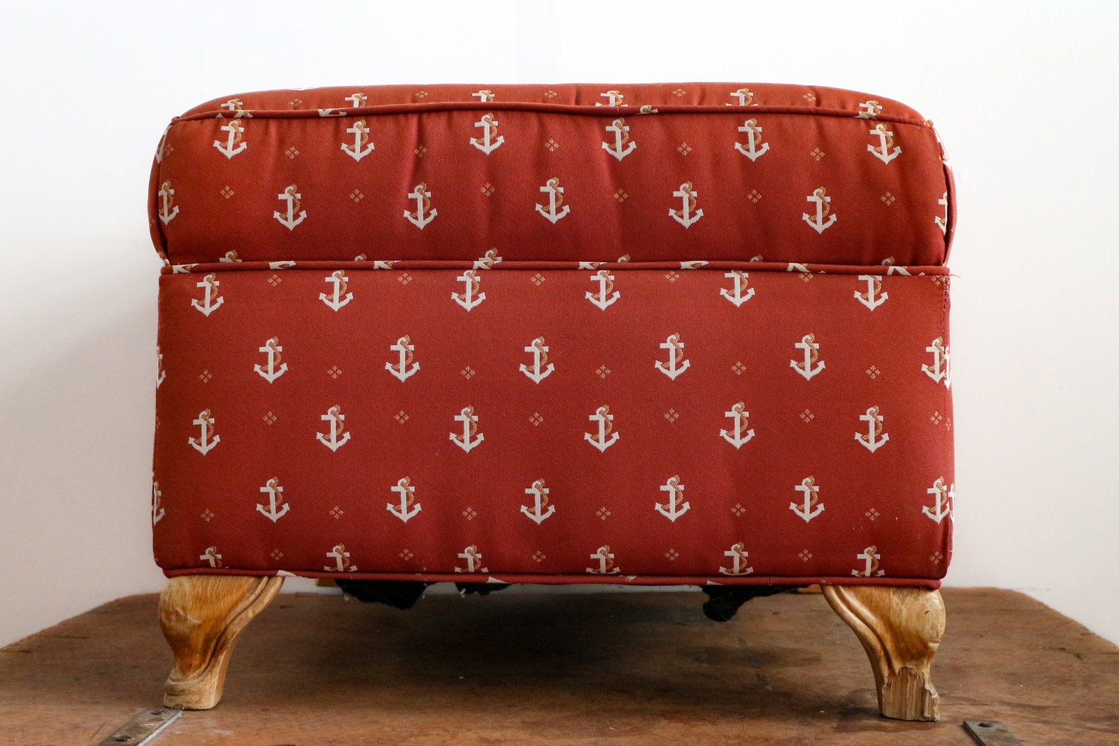 Disney’s Yacht Club Resort Ottoman (1990s): “Anchors away!” Relax in the inviting elegance of this plush ottoman, from Disney’s Yacht Club Resort at Walt Disney World! Disney's Yacht Club Resort officially opened in 1990, with grand, 