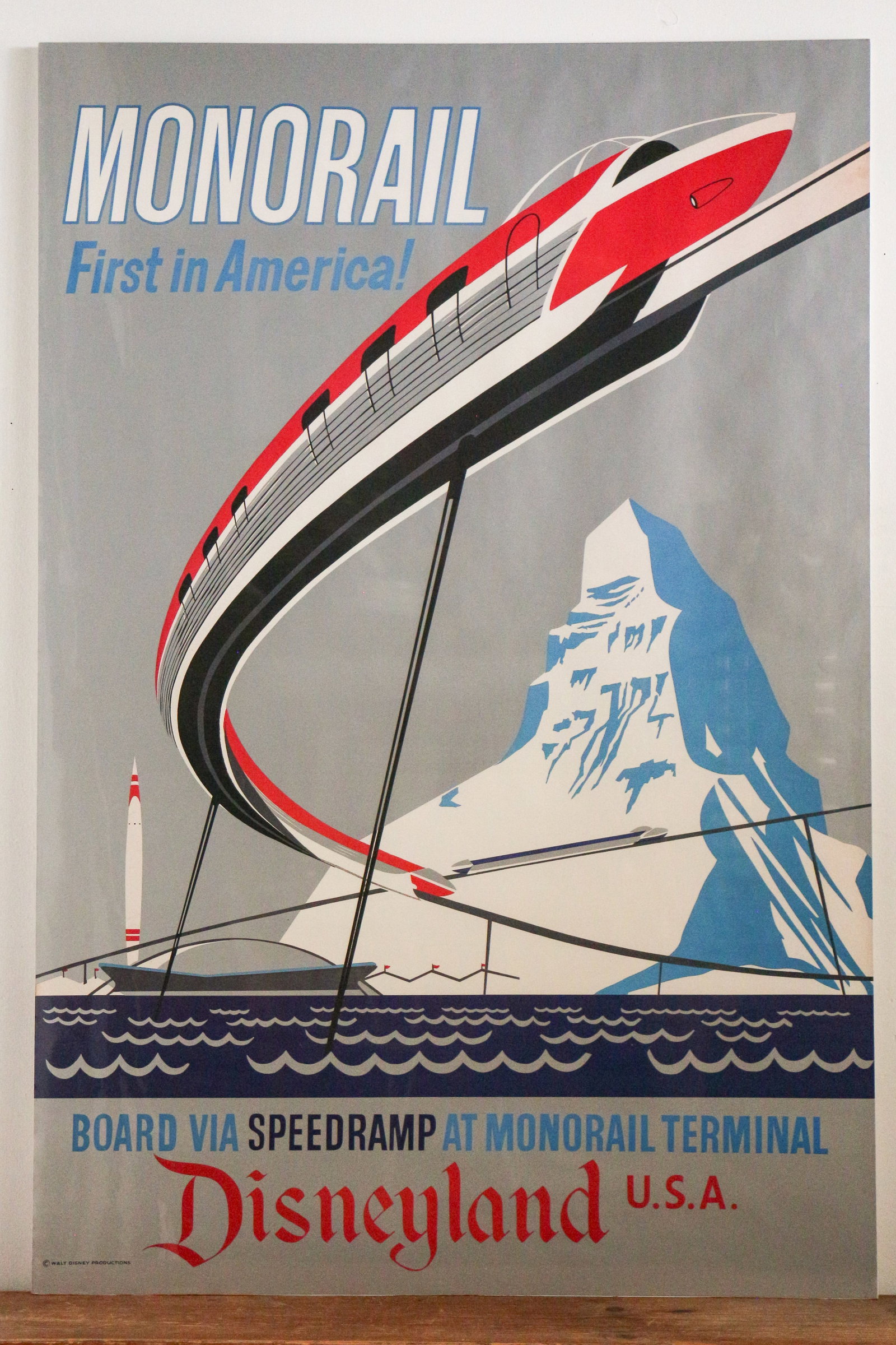 Disneyland - Disney Gallery Monorail Attraction Poster Print (Walt Disney, 1990s - 2000) (1 of 1)