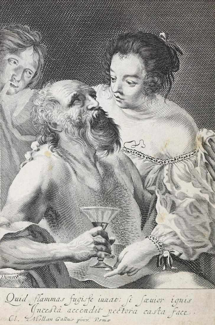 Altmeistergraphik.: 16 Bl. meist Altmeistergraphik, u.a. von od. nach Salvator Rosa (1615-1637), Claude Mellan (1598-1688), Jacques Callot (1592-1635), Adriaen van Ostade (1610-1685), Charles Emile Jacque (1813-1894), 17