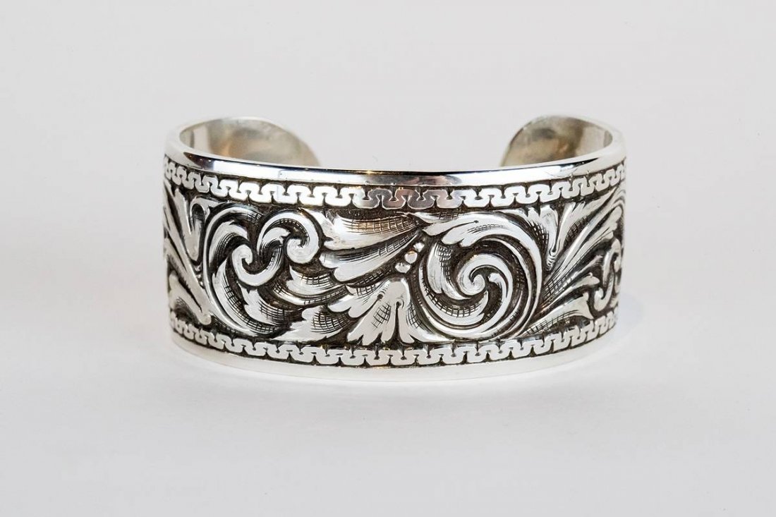 Filigree Bracelet: By Western Hands Artisan Ernie Marsh, a founding member of the Traditional Cowboy Artists of America, crafted this Old California style bit with utmost attention to authenticity, function, and beautif