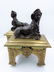 Antique French Figural Chenets Egyptian Revival - 2