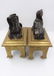 Antique French Figural Chenets Egyptian Revival - 3