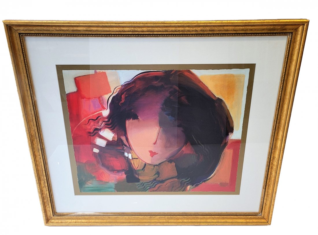 Hessam Abrishami, Young Balsam- Giclee on Paper 299/395: Hessam Abrishami, Young Balsam- Giclee on Paper 299/395. The image part of this art piece measures approximately 19.5" Wide by 15.5" Tall while the frame part measures approximately 30" Wide by 25.75"