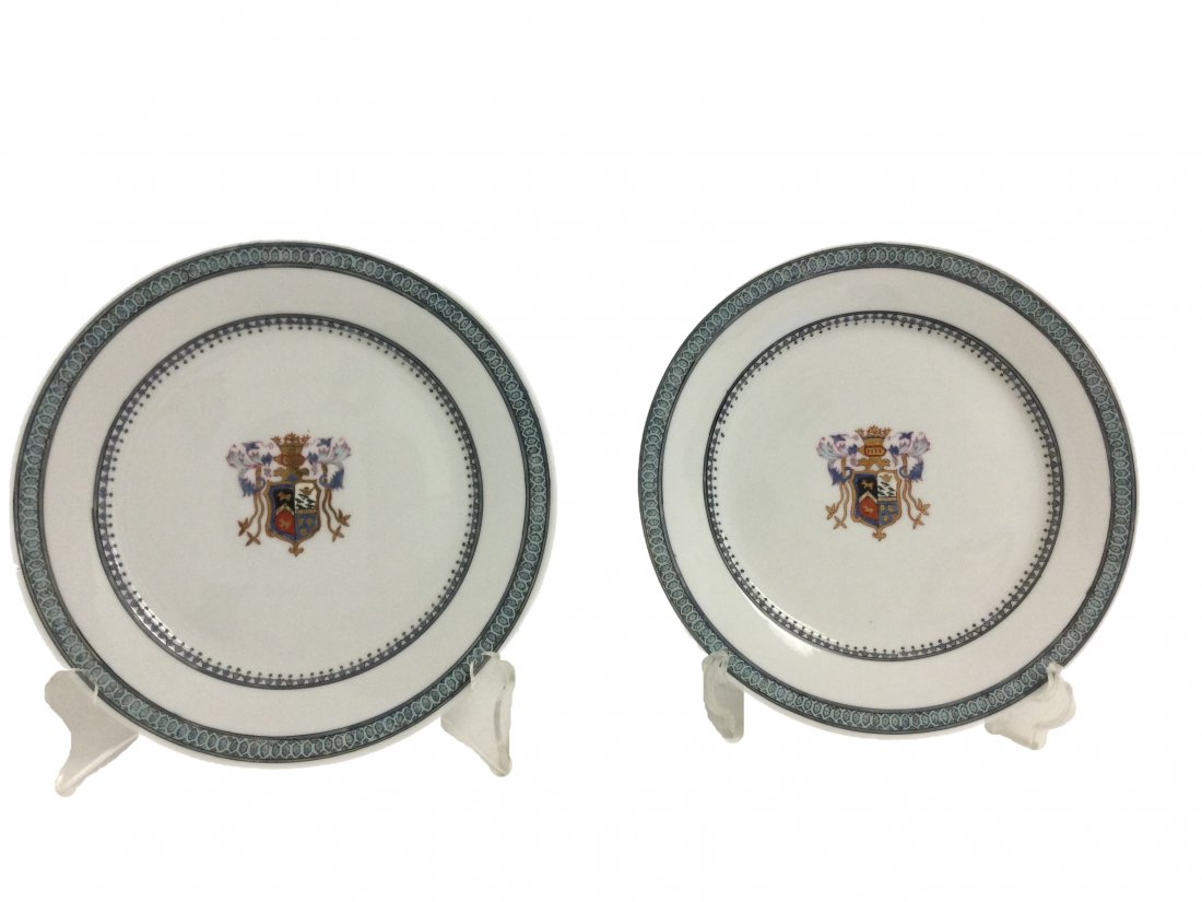 Napoleonic 19th Century Coat of Armor Plates: Pair of 19th Napoleonic Coat of Armor Plates. Measuring Approximately 10" across Round, combined weight of 2.13 ounces. Bearing No Hallmarks