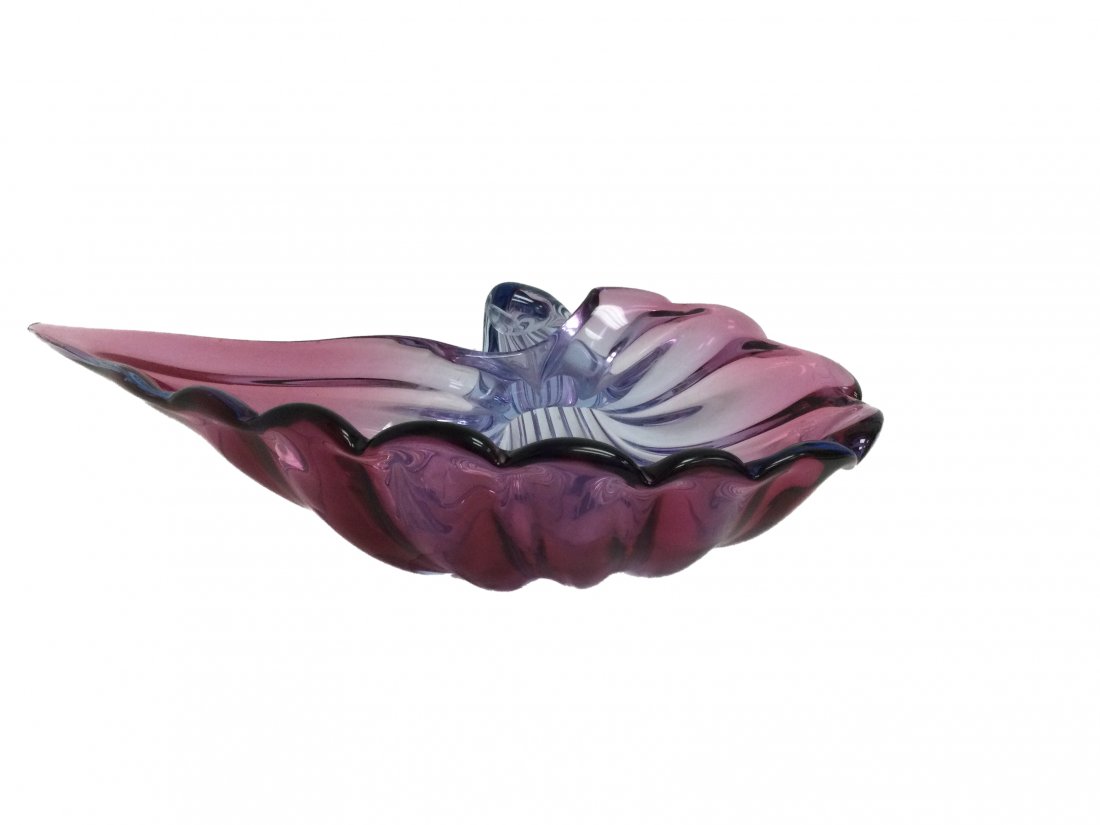 Murano Somerso Shell Shaped Centerpiece (1 of 6)