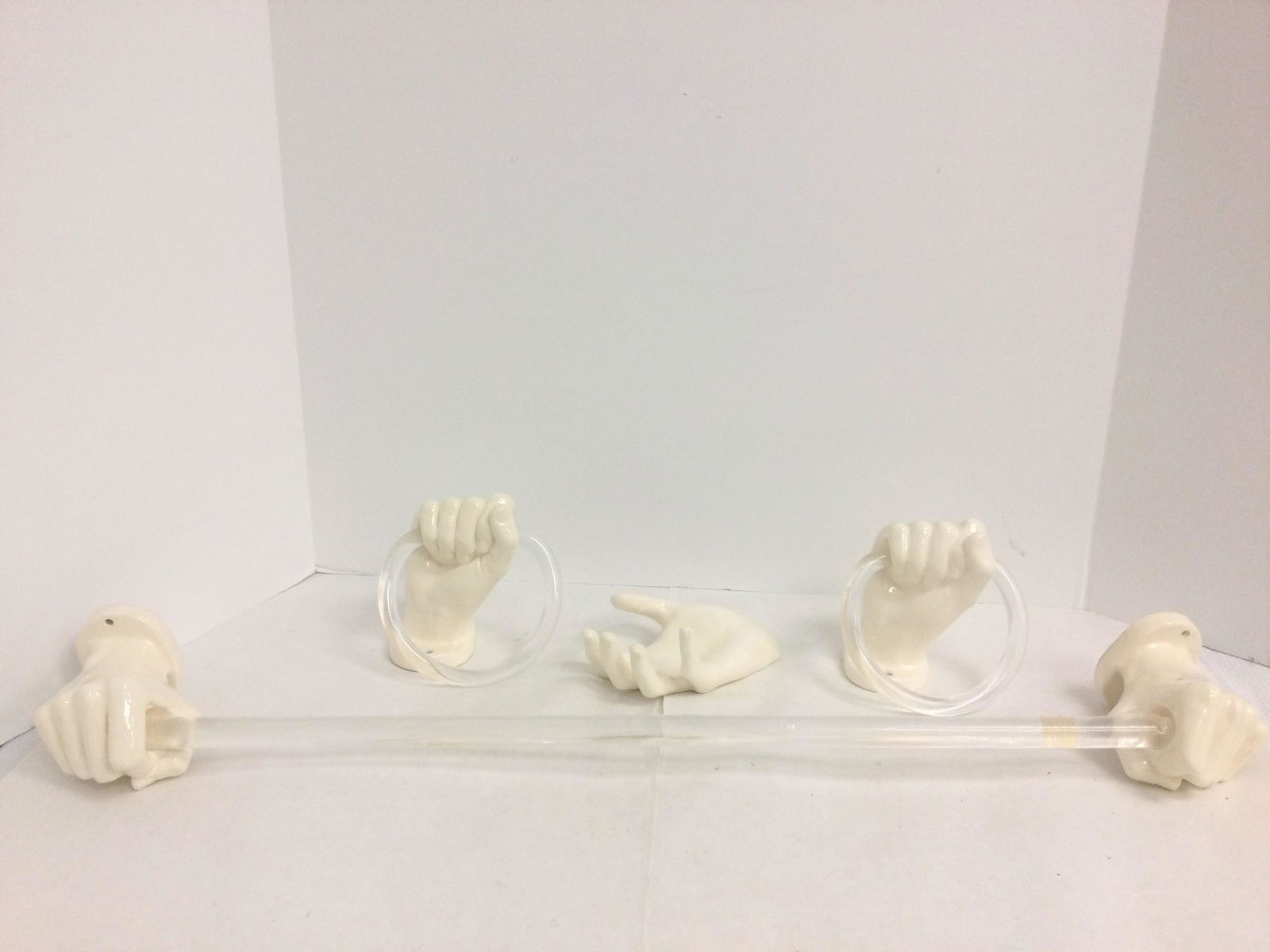 4 Piece Nancy Funk Hand Shaped Bathroom Accessories (1 of 6)