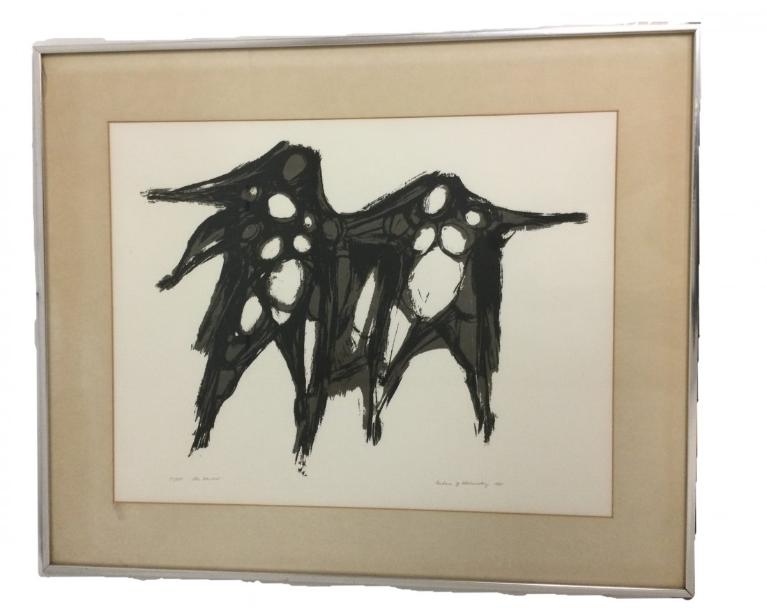 LE Abstract Lithograph by Barbara Olshewsky (American) (1 of 6)