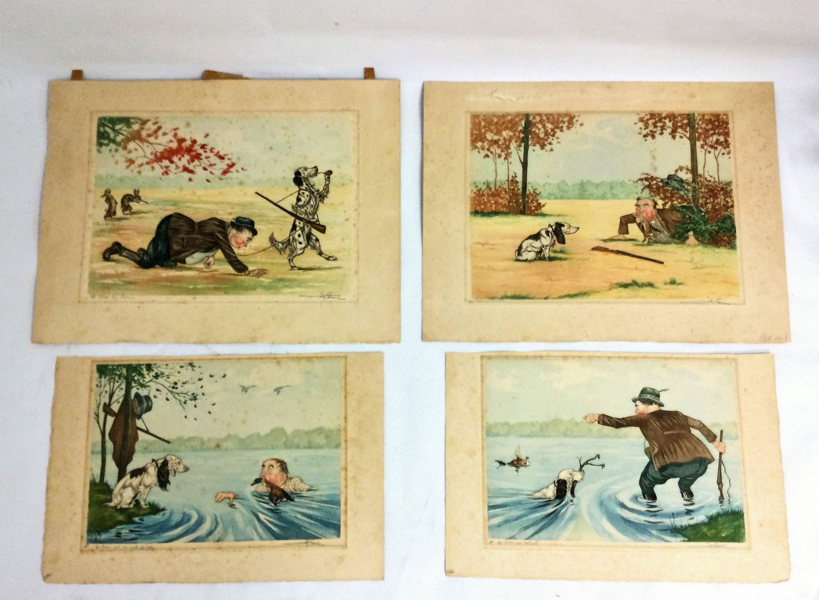 4 Boris  O'Klein Naughty Dog Etchings Signed (1 of 5)