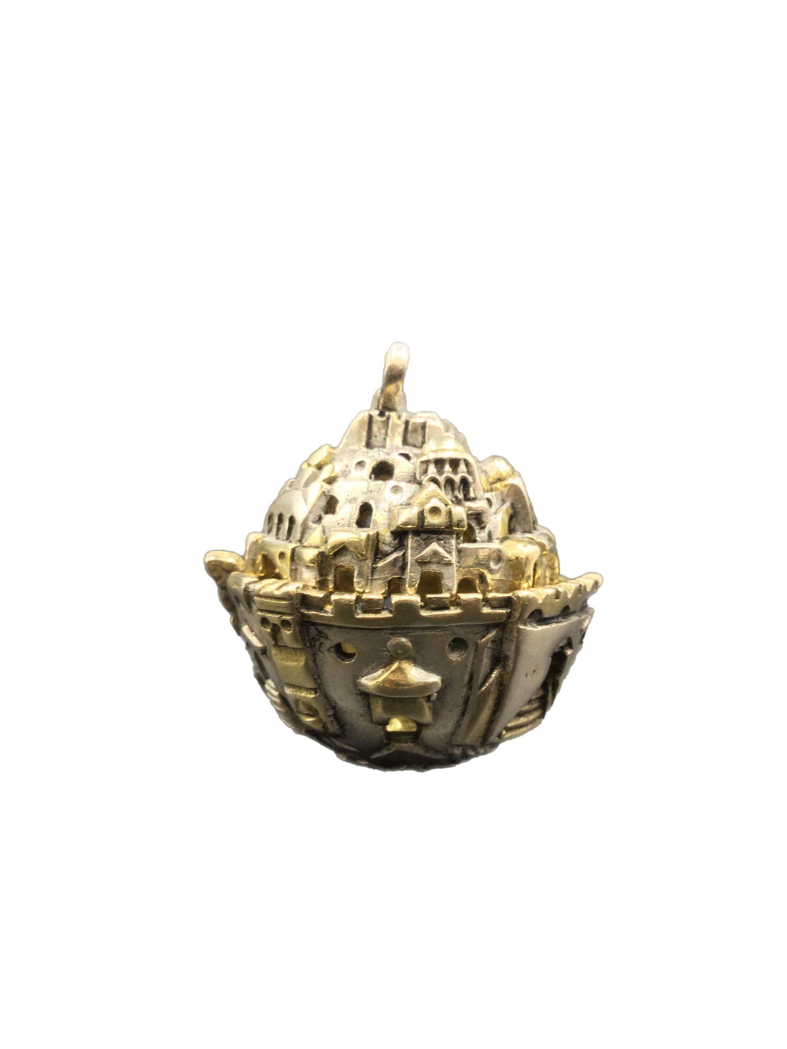 Frank Meisler Sterling Silver Spheric Locket Pendant: Frank Meisler Sterling Silver Spheric Locket Pendant in Original Box, fully hallmarked as photographed. Approx. 1.5 x 1.5, Weight 33.8 grams. For Shipping please contact your preferred provider or our