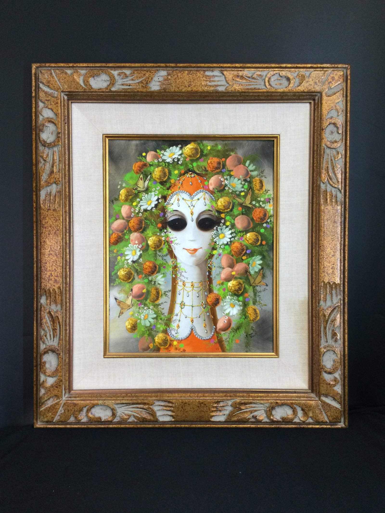 Mid-Century Oil On Board By Vic Tor (1 of 4)