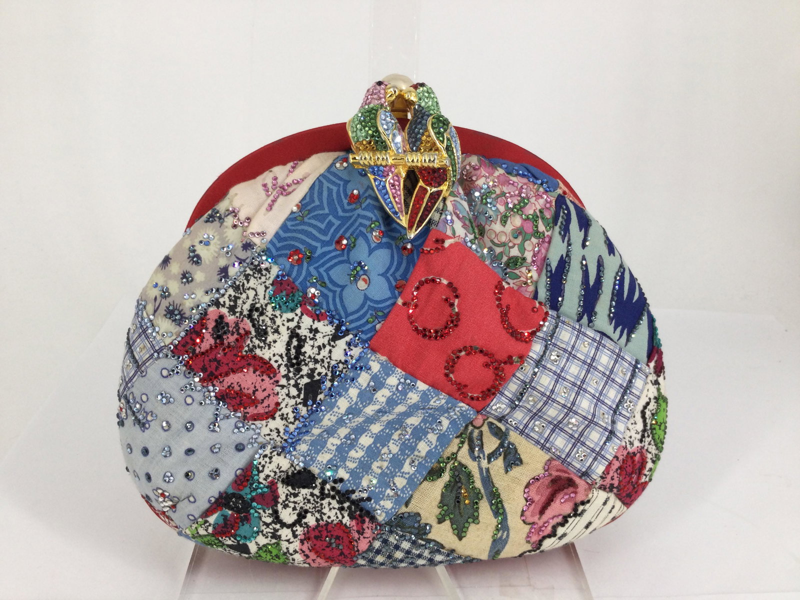 Judith Leiber Glitter Rhinestone Closure Bag (1 of 11)