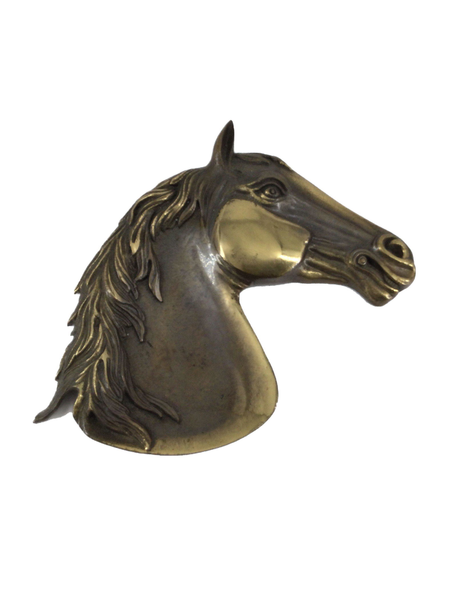 Brass Horse Head Ashtray (1 of 6)