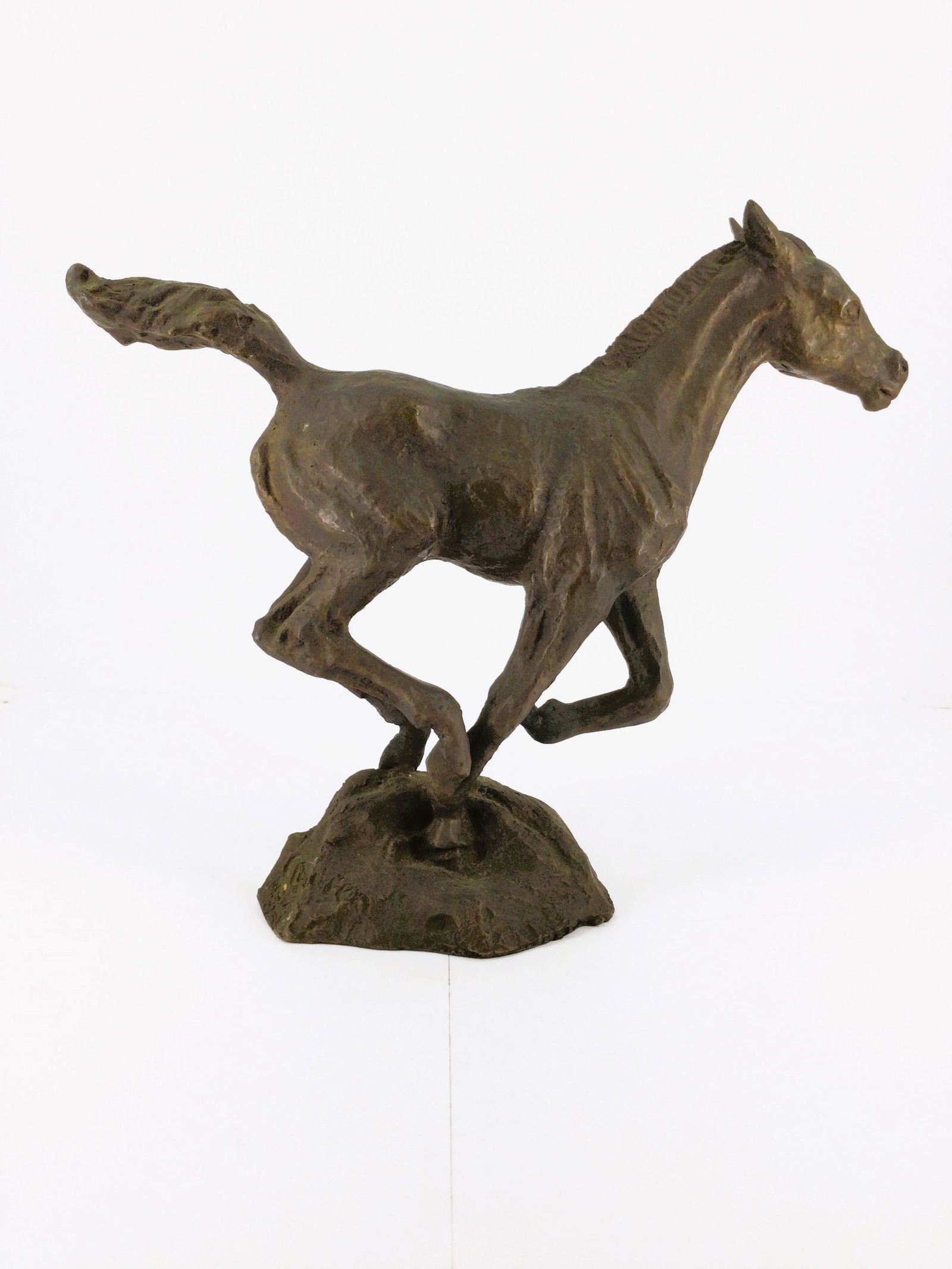 Galloping Horse Bronze Sculpture  By Clara Quien, Swiss (1 of 7)
