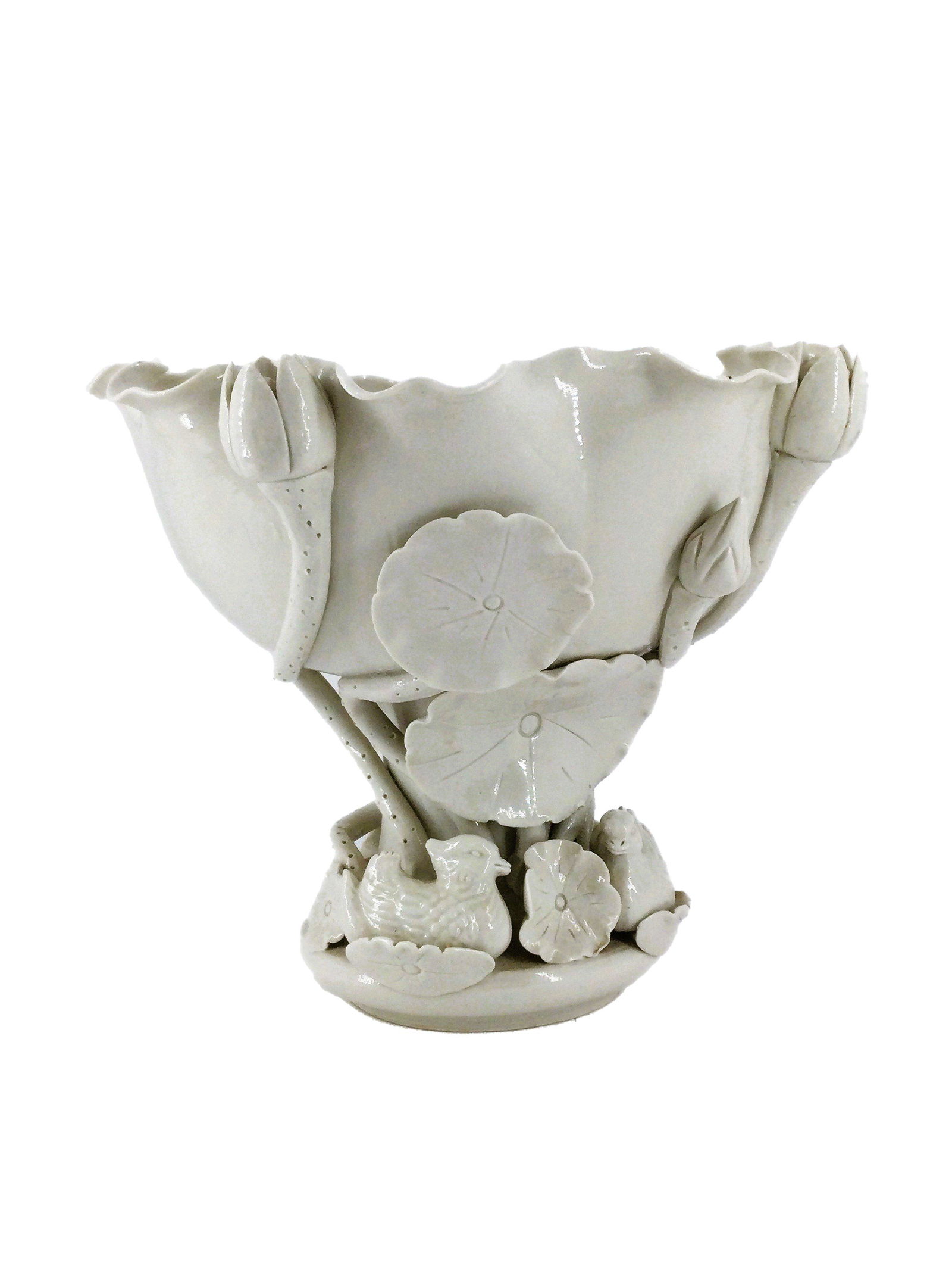 Chinese Blanc de Chine Dehua Lotus Leaf  Bowl (1 of 7)