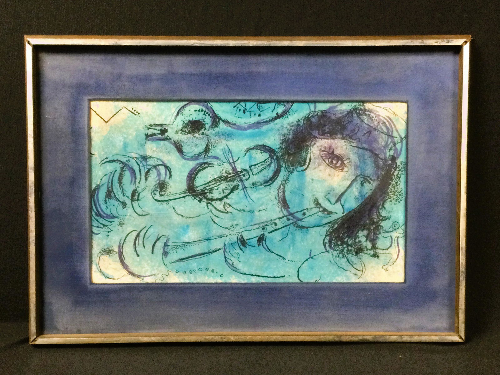 Original Lithograph Joueur de Flute Marc Chagall (1 of 4)