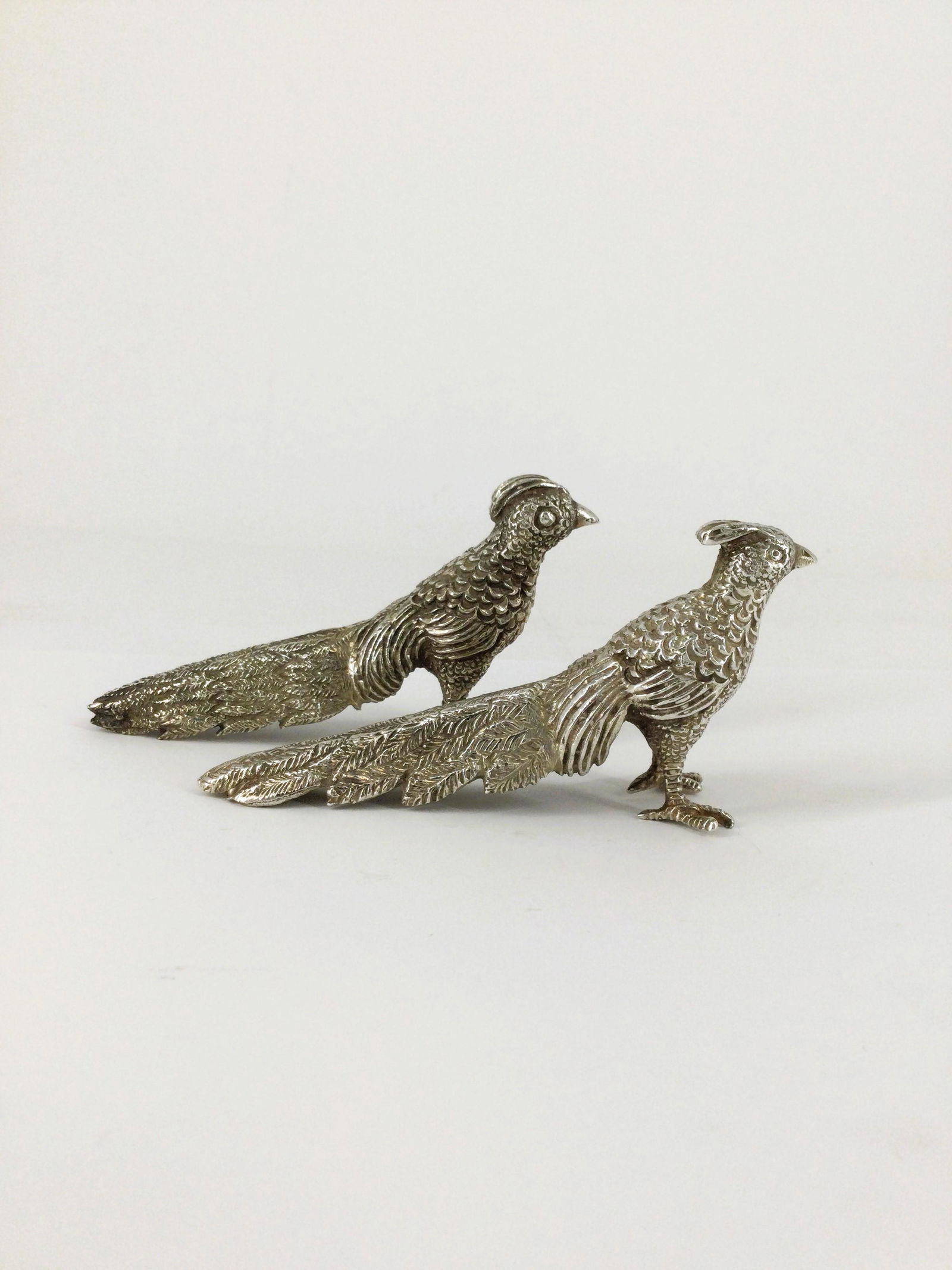 Pair of Sterling Silver Pheasant Birds Figurines (1 of 8)