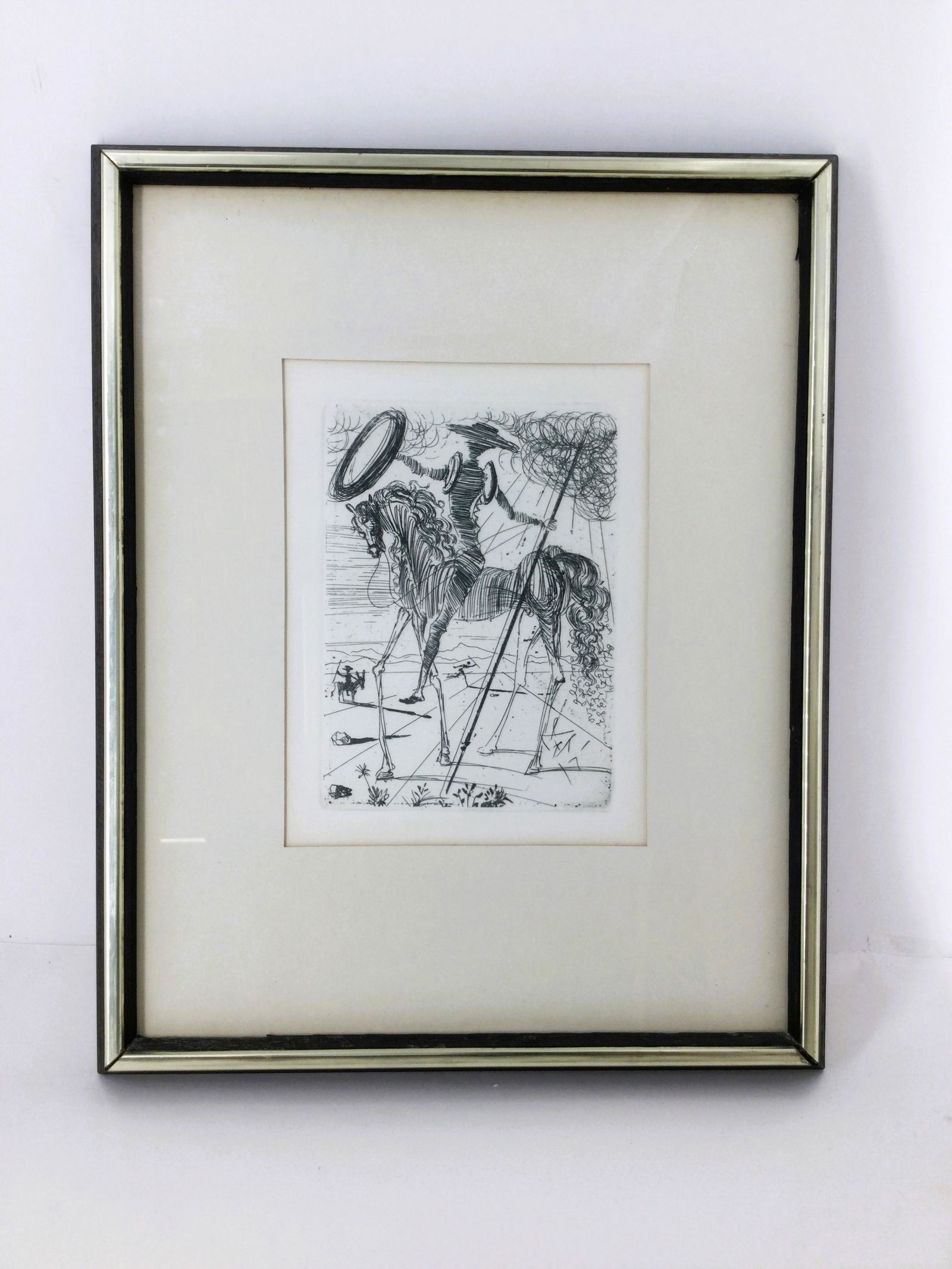 Salvador Dali' Cervantes Etching Signed on Plate with SOA (1 of 4)