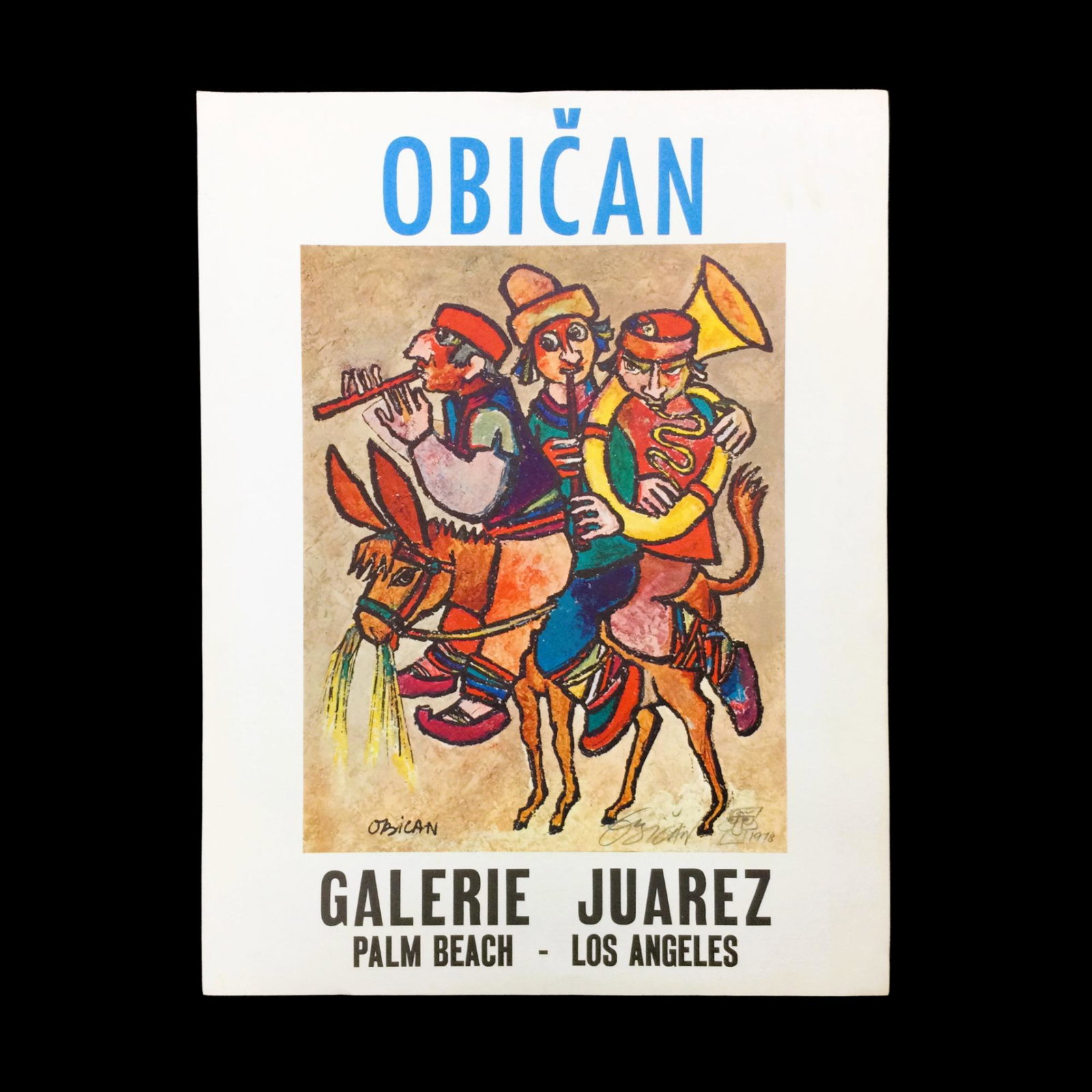 Jovan Obican (French, 1918â€“1986) Poster Signed in 1978 (1 of 3)