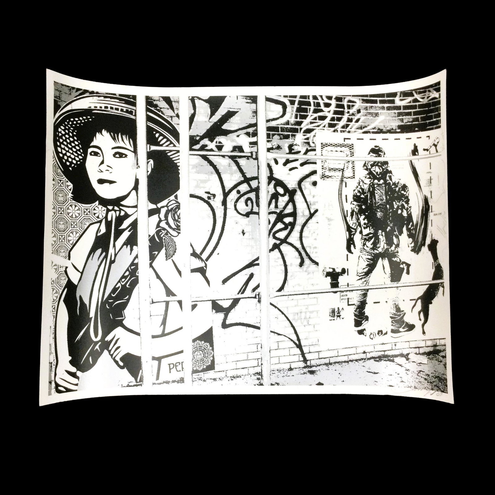 Revolution Girl by Shepard Fairey Serigraph Screen Print  Signed in '09 (1 of 4)