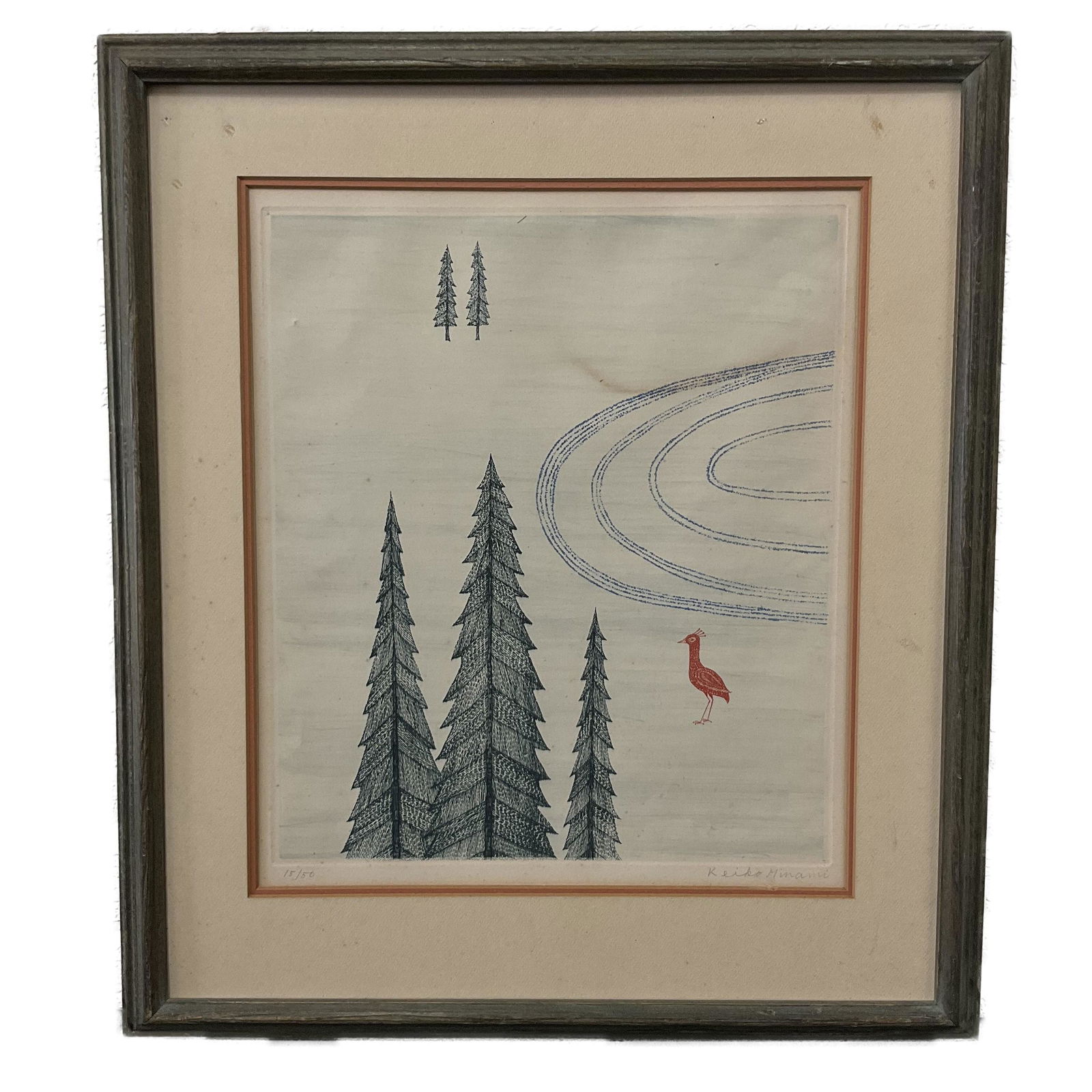 Signed Keiko Minami (Japanese, 1911-2004) Lithograph LE (1 of 4)