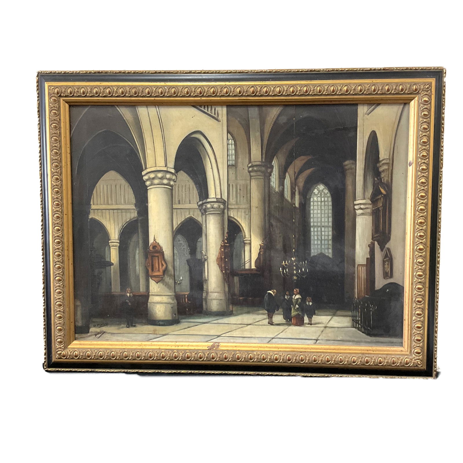 Oil on Board Signed Dirk Kubbe (Dutch, 1872 - 1952) (1 of 3)