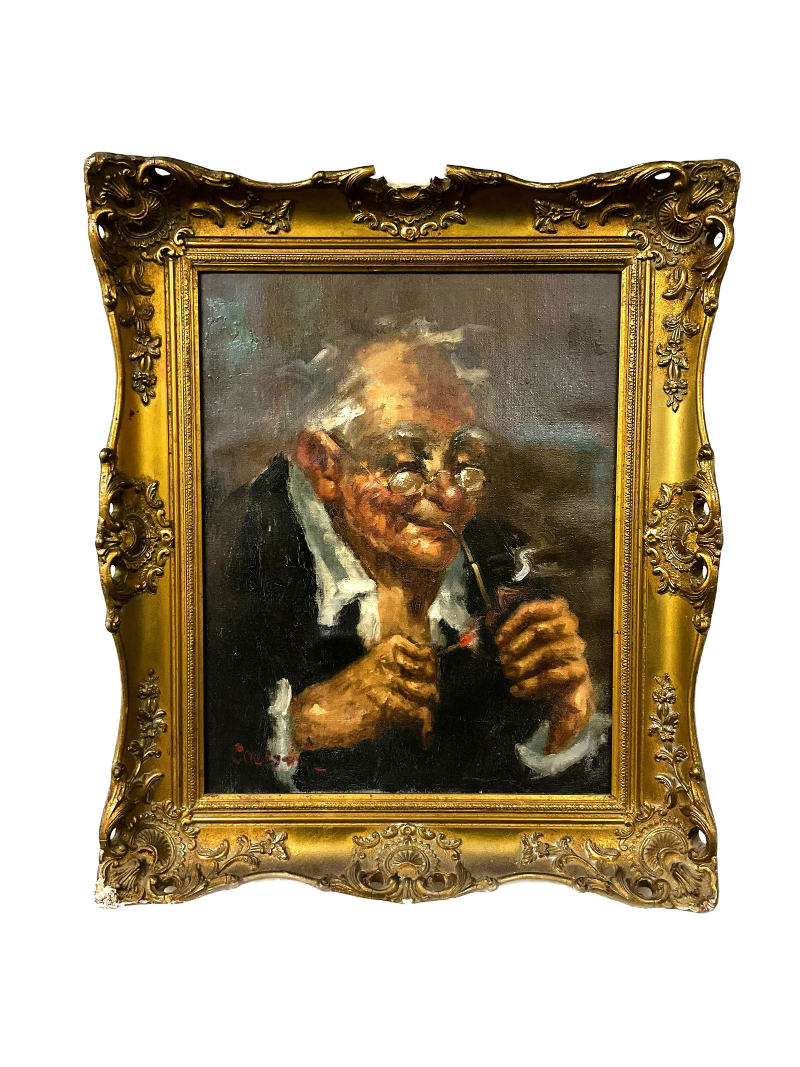 Oil on Canvas Signed Alberto Cecconi (1897-1973) Italian (1 of 4)