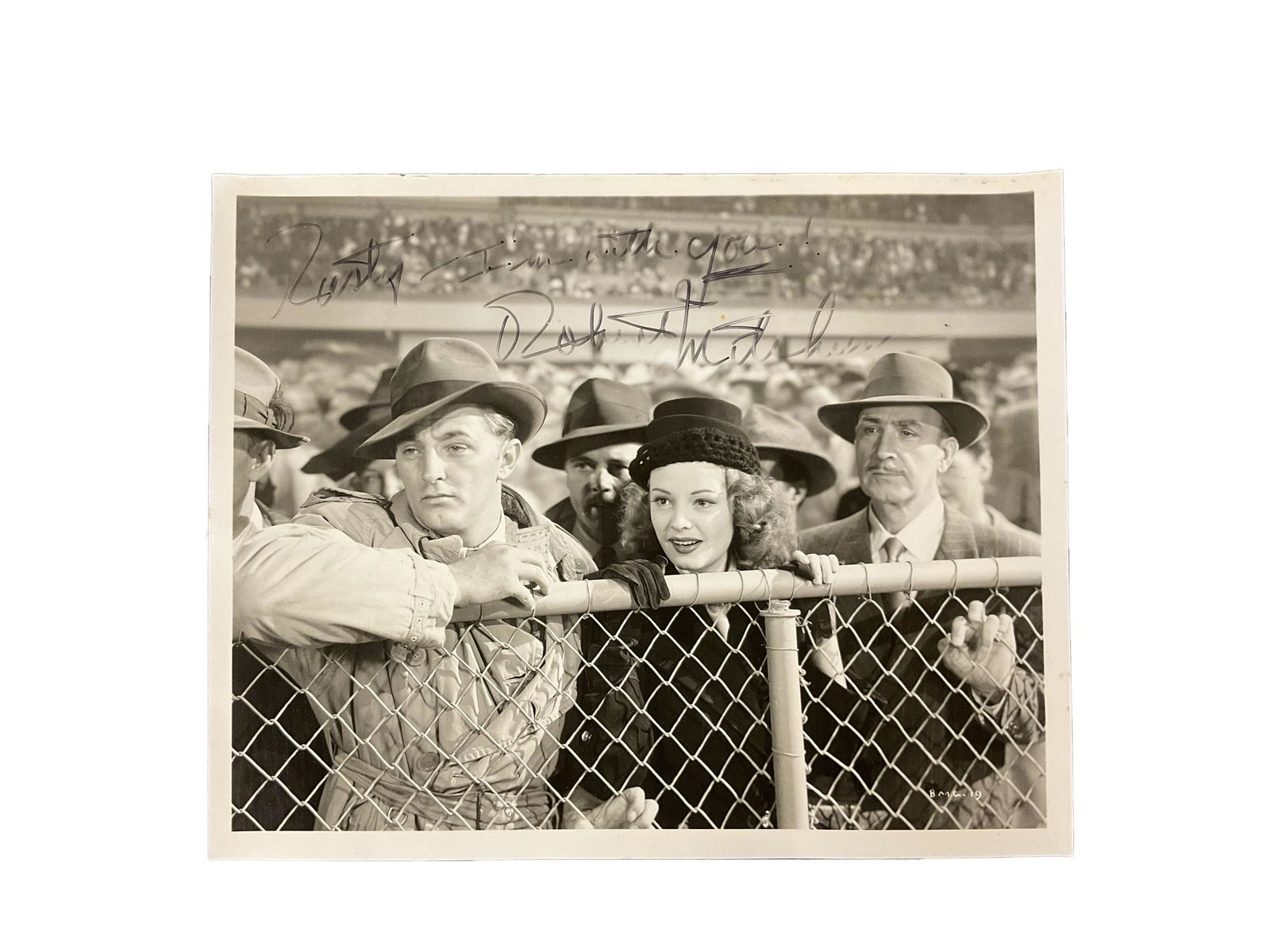 1947 Out of the Past Signed Photograph by Robert Mitchum (1 of 4)