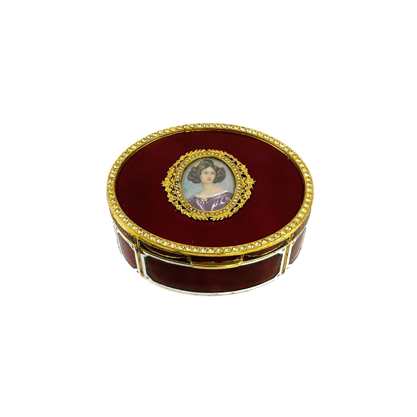 Enamel Trinket Box with Signed Portrait (1 of 6)