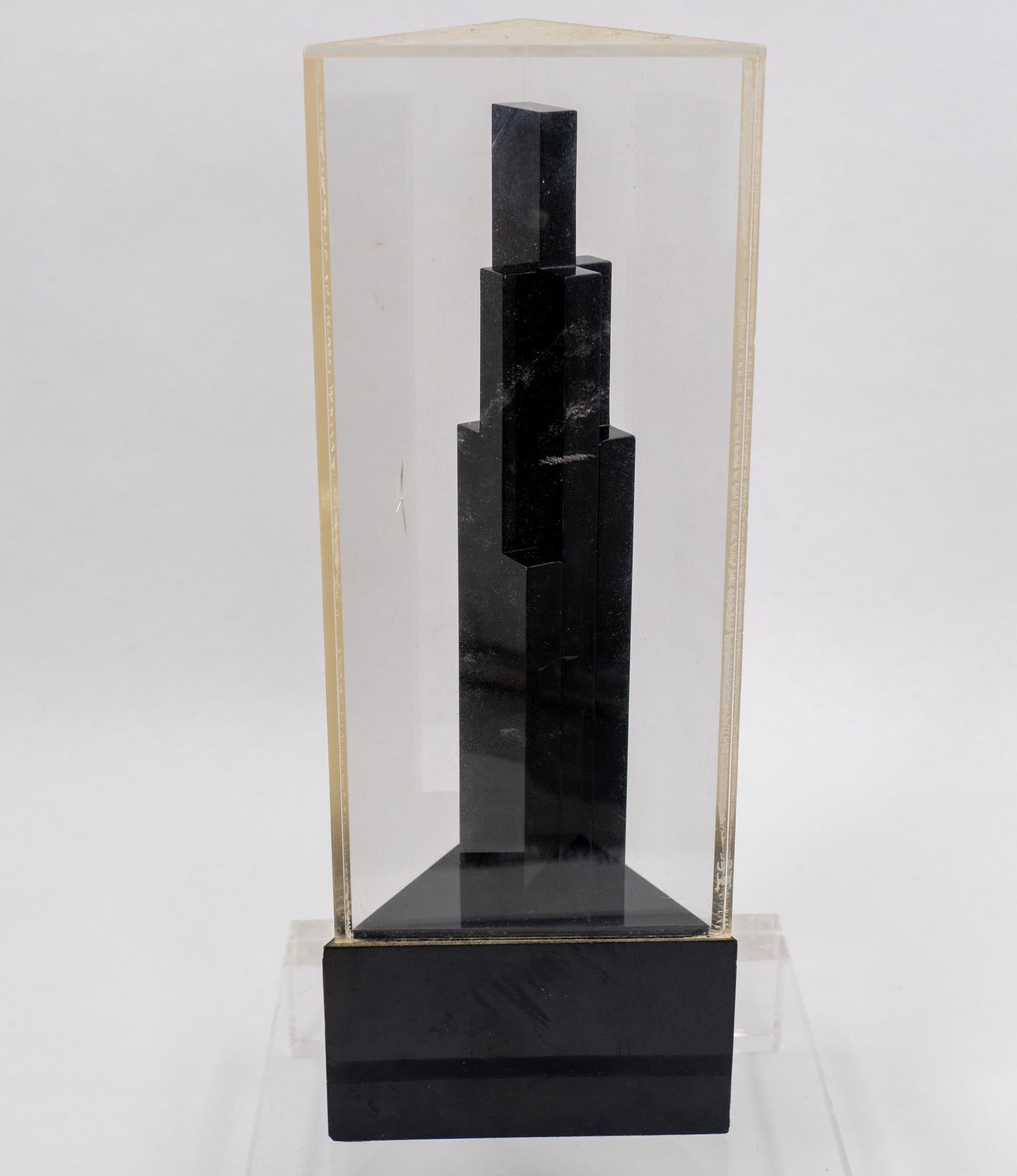 1970's Acrylic Geometric Sculpture in Case (1 of 4)