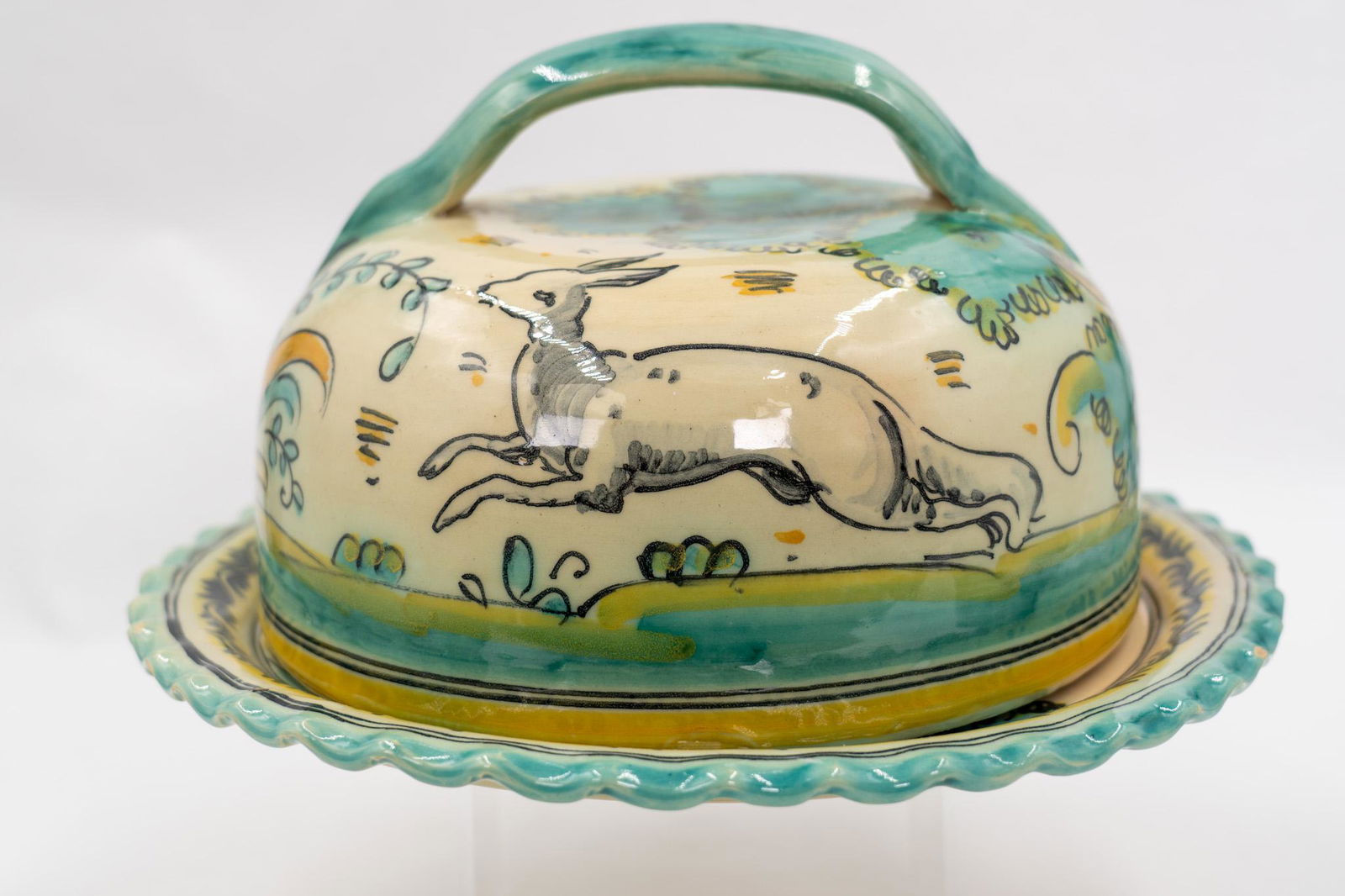 Made in Spain  HANDPAINTED POTTERY, Signed Exim Frut (1 of 9)