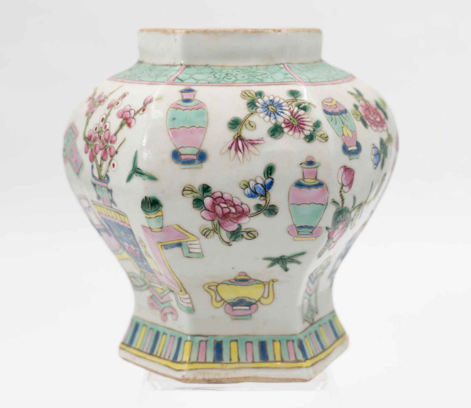 Chinese Hexagonal Vase (1 of 7)