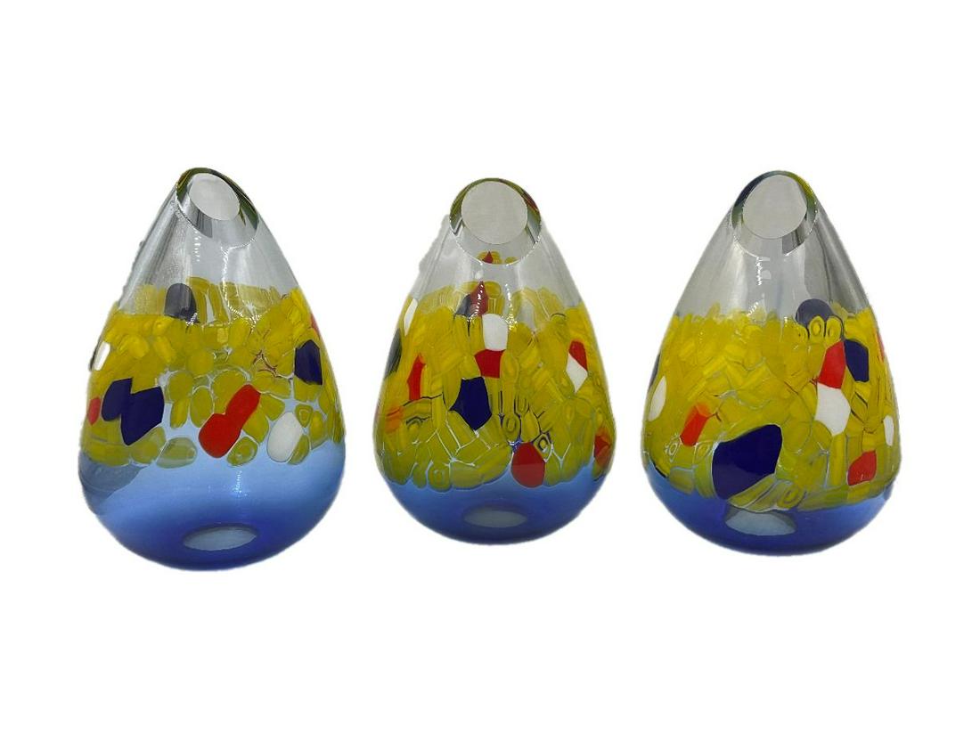 Lot of 3 Murano Hanging Pendant Lamps  by La Murrina (1 of 4)
