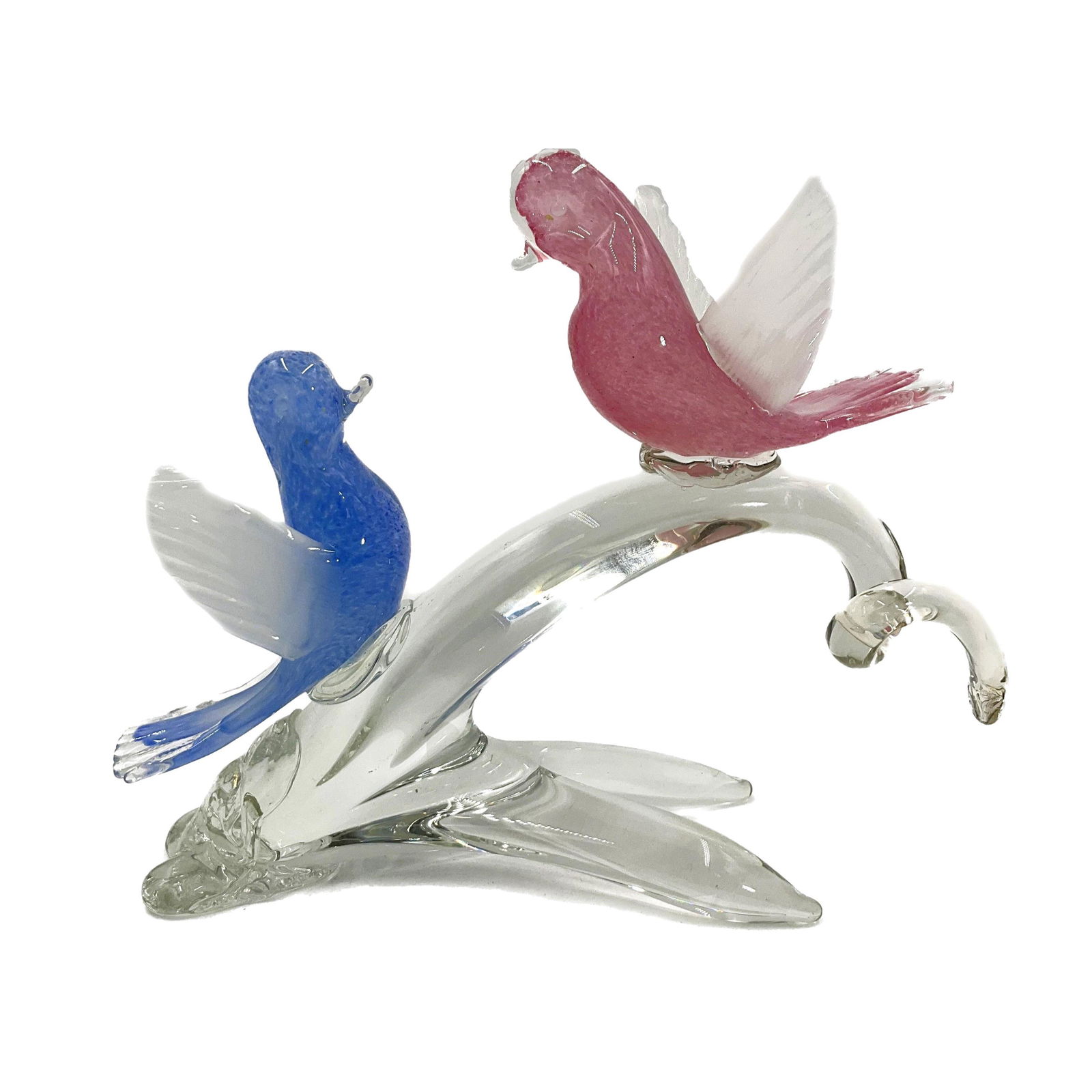 Murano Studio Art Glass Sculpture Depicting Birds (1 of 5)