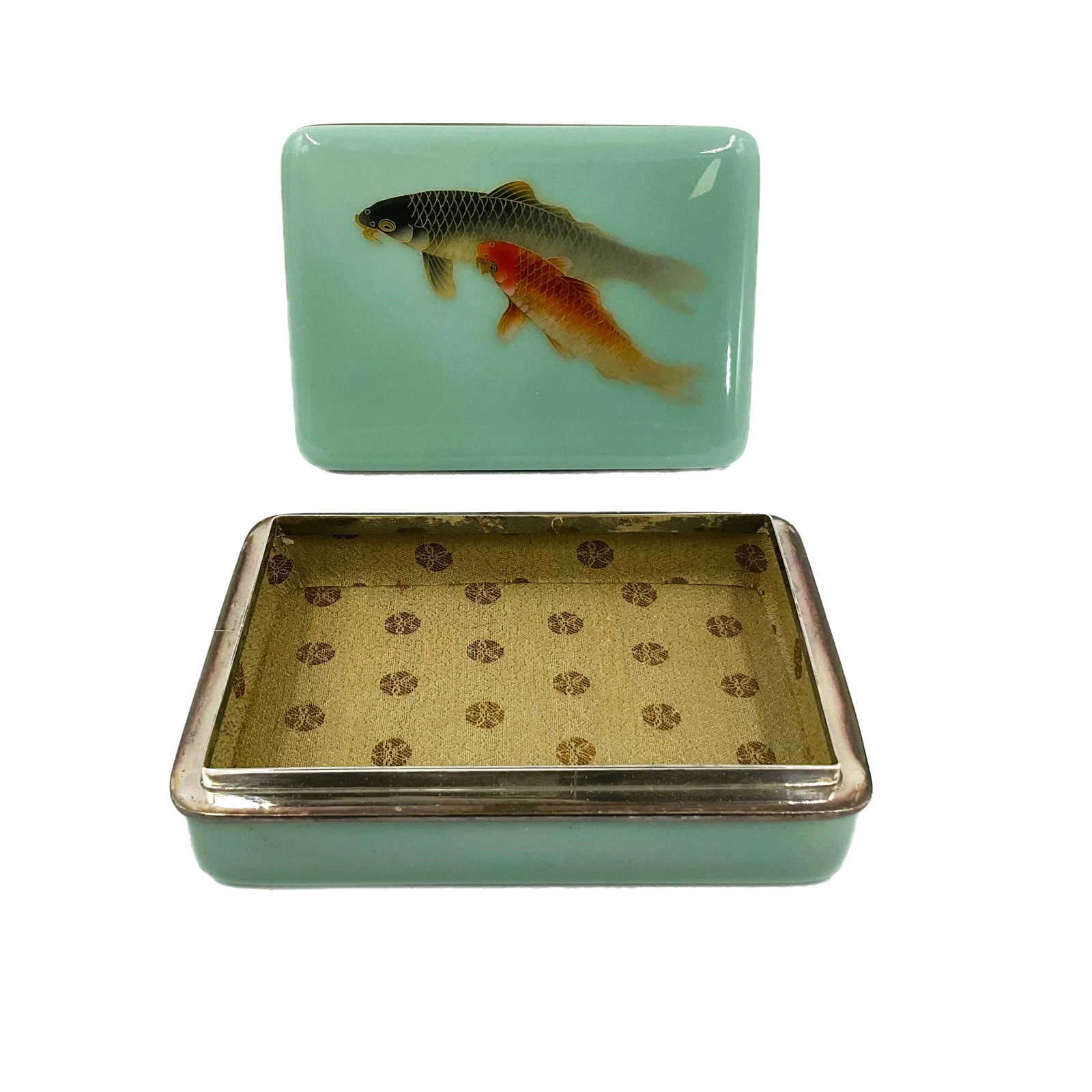 Early 20th Century Japanese Cloisonne Box Stamped (1 of 8)