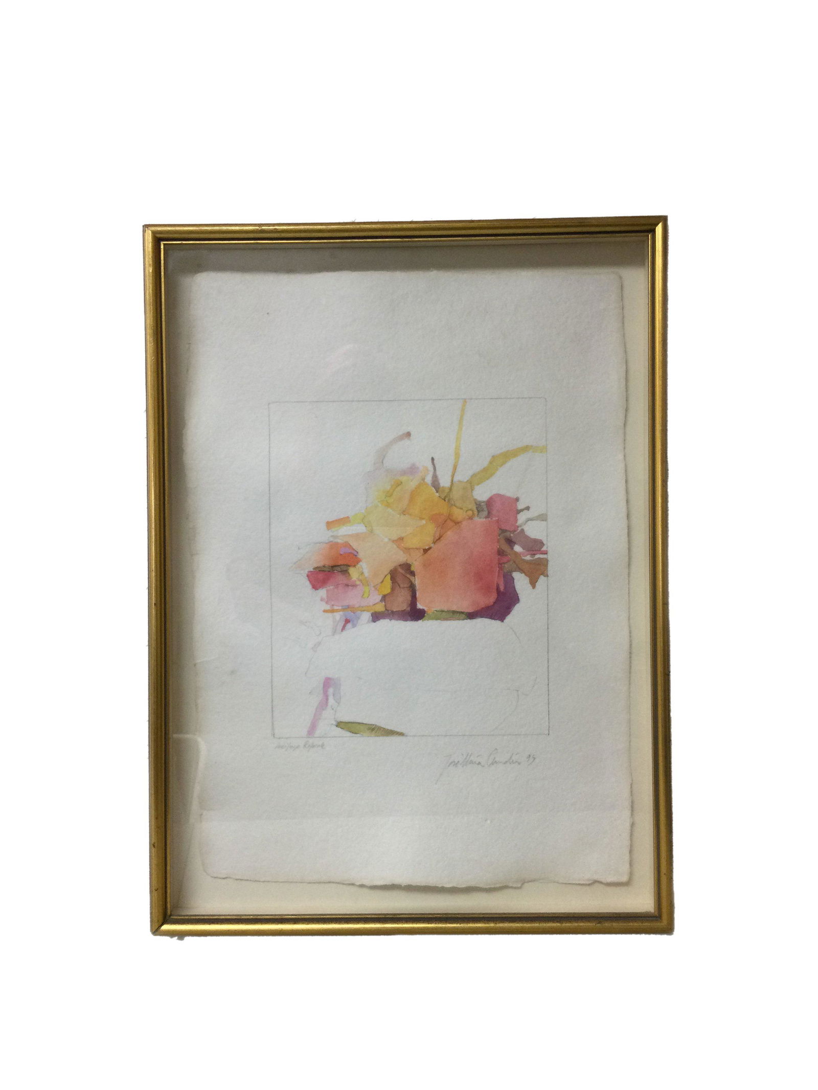 Jose-Maria Cundin (Spain/America) Abstract Pencil and Watercolor on Paper (1 of 5)