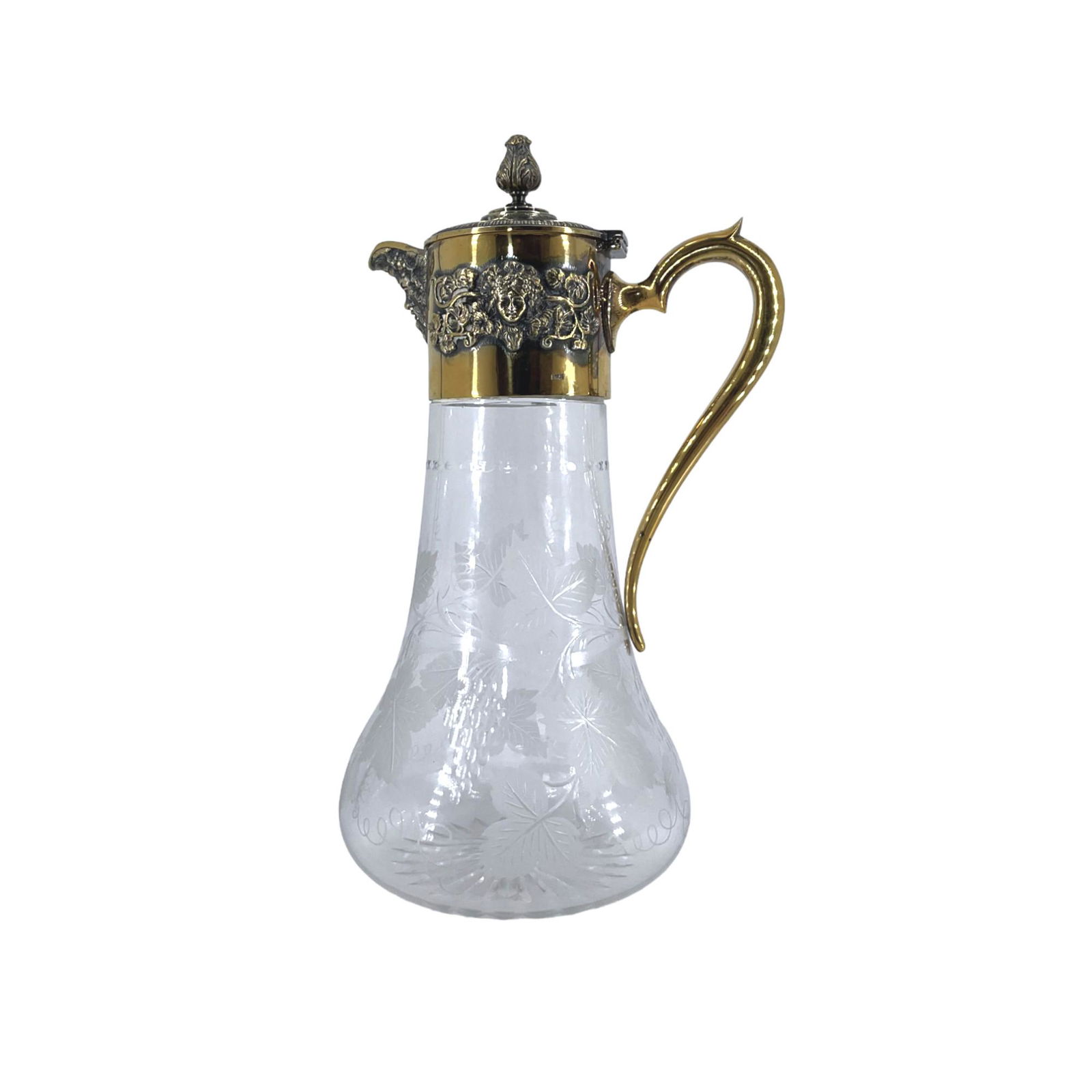 Asprey & Co Ltd  Crystal & Sterling Silver Ewer (1 of 11)