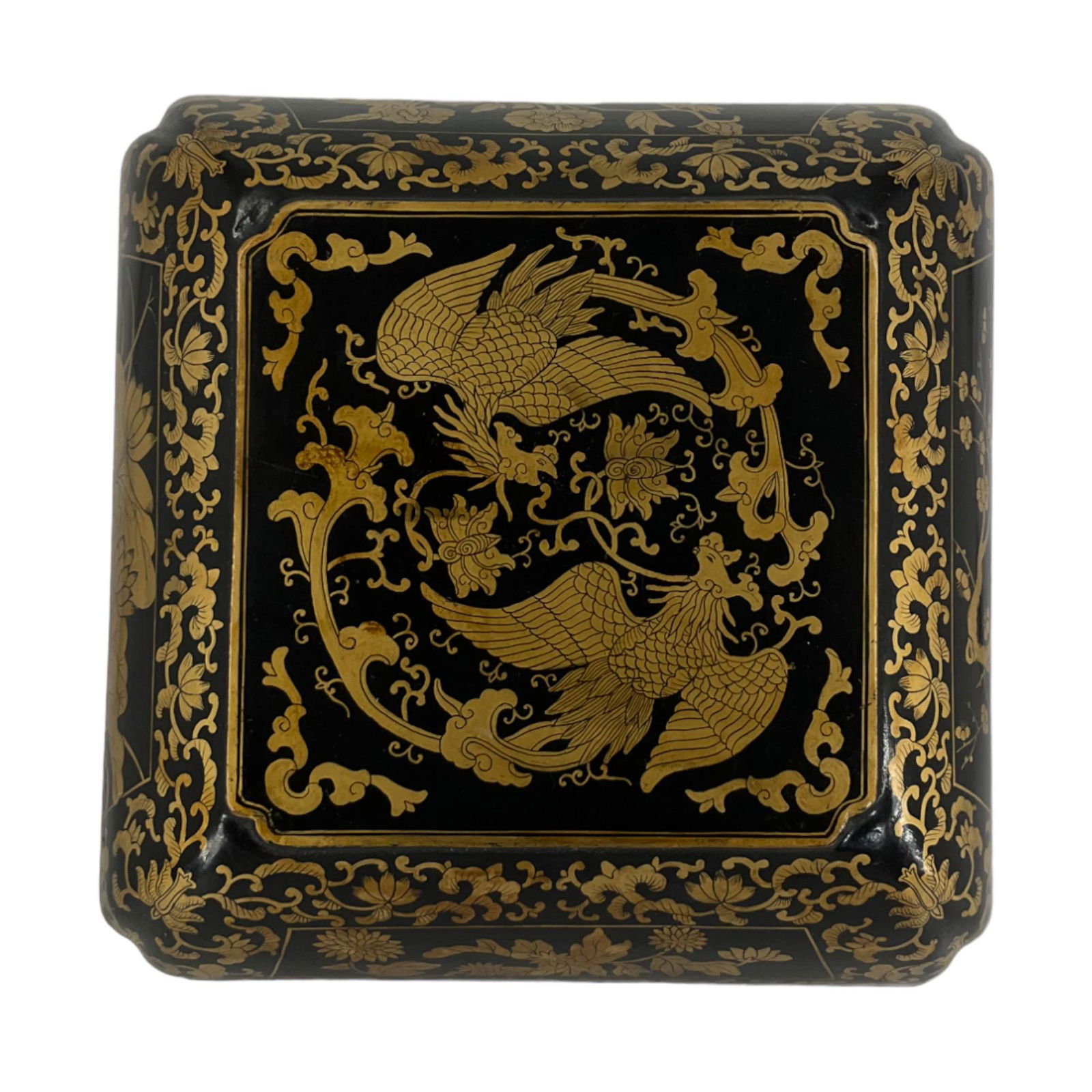 Large Chinese Wood Lacquer Box (1 of 8)