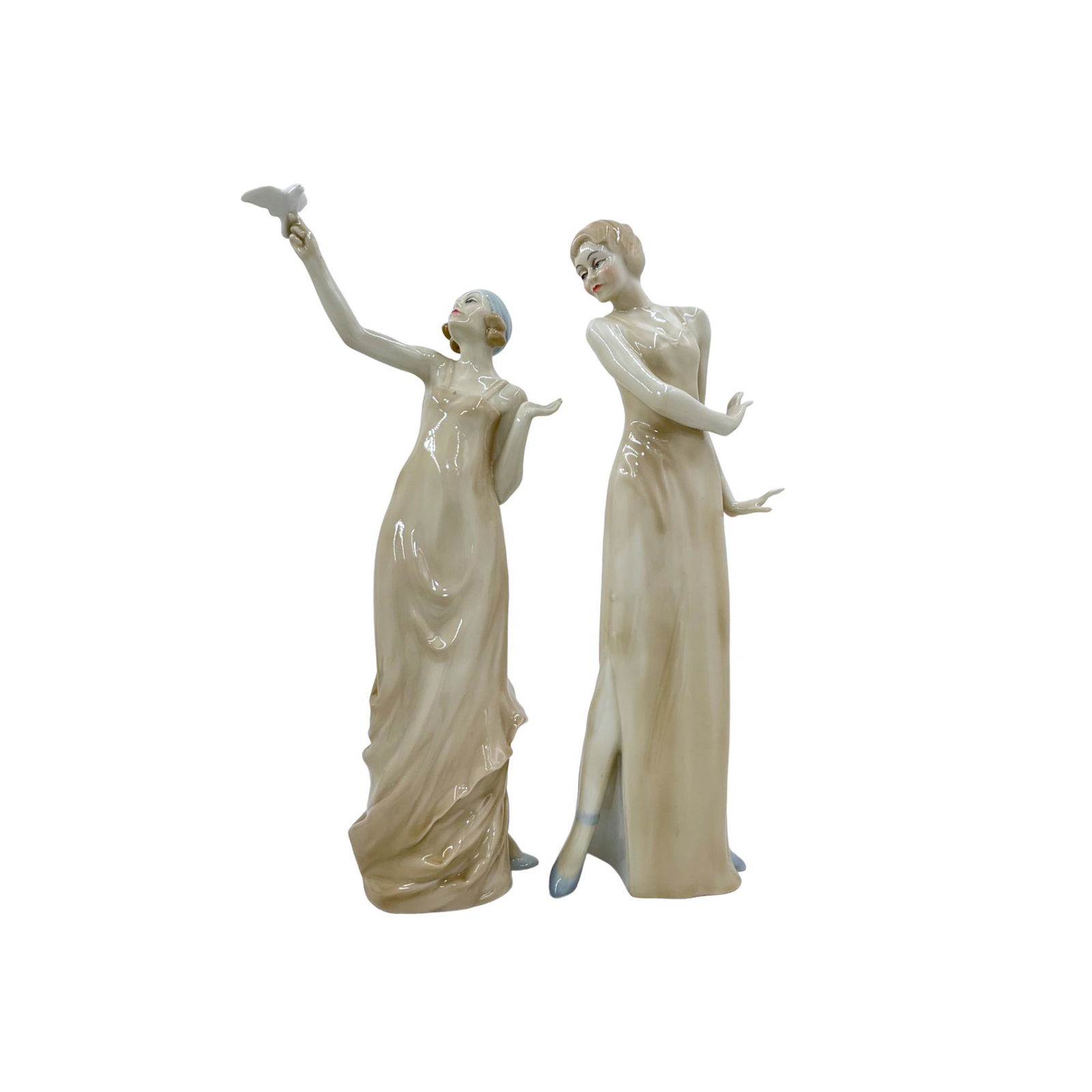 Pair of Royal Doulton Figurines HN 3078 and HN 3074 (1 of 5)