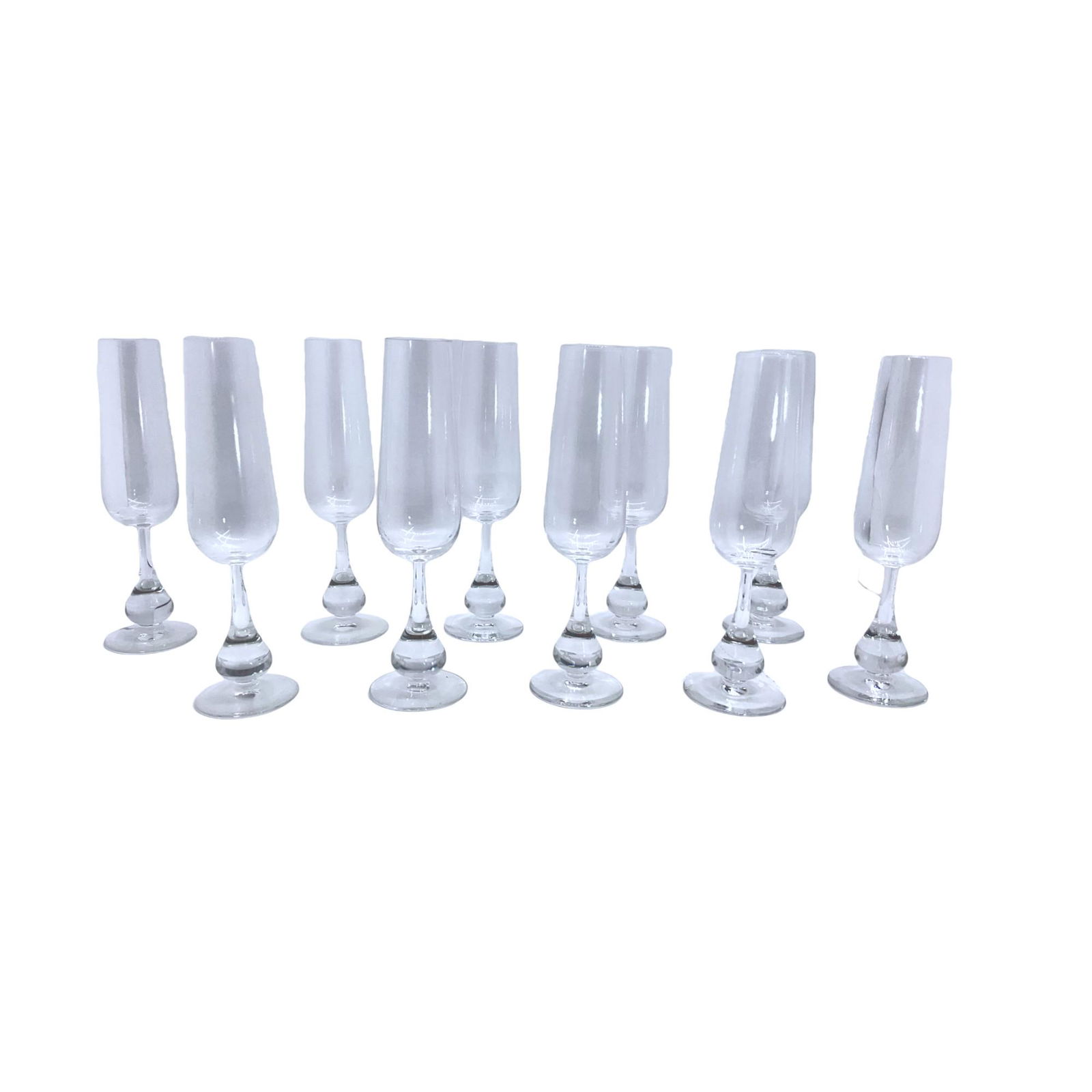 Lot of 11 Baccarat Jose Pattern Champagne Flutes (1 of 2)