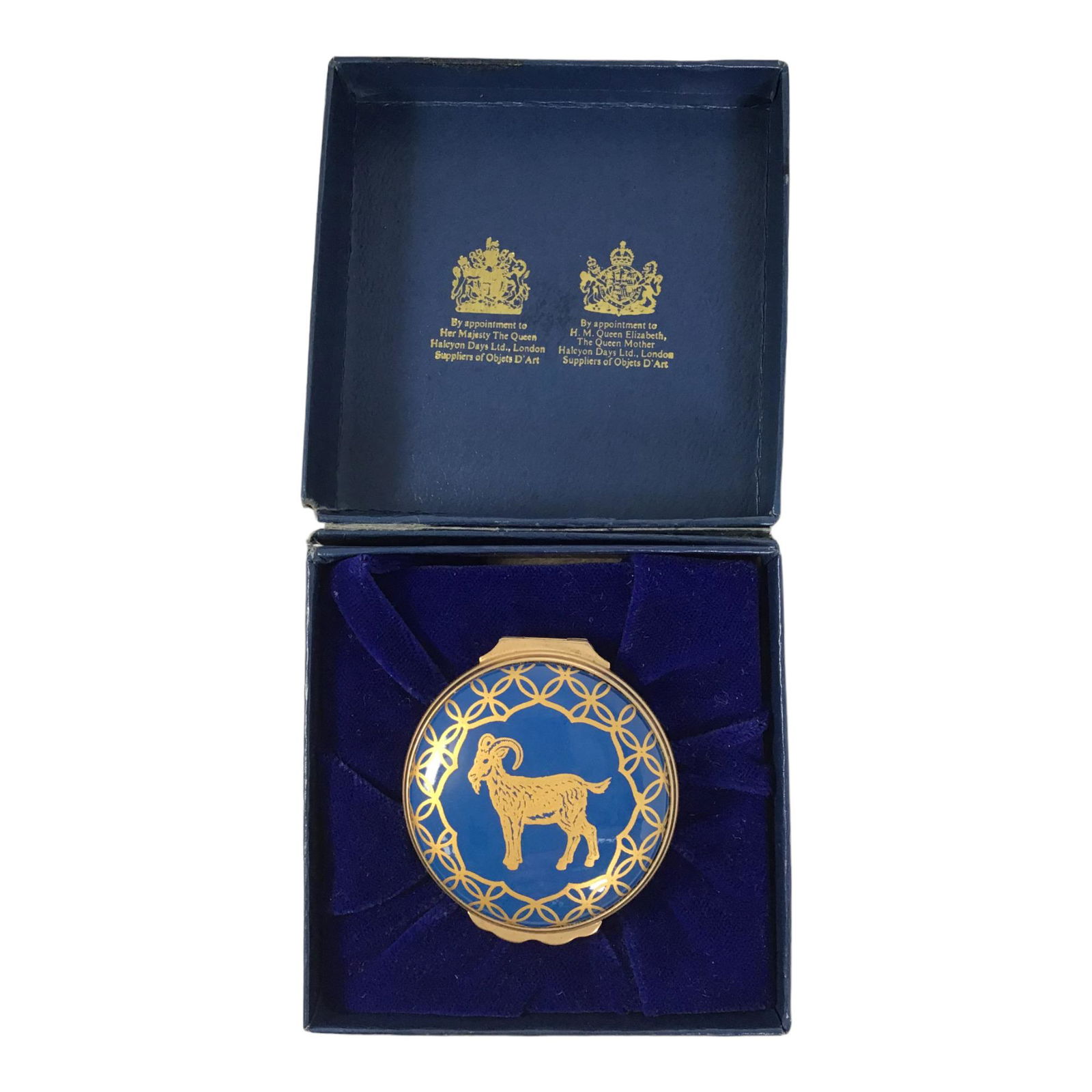 Halcyon Days Enamel Trinket Box Year Of The Goat (1 of 10)