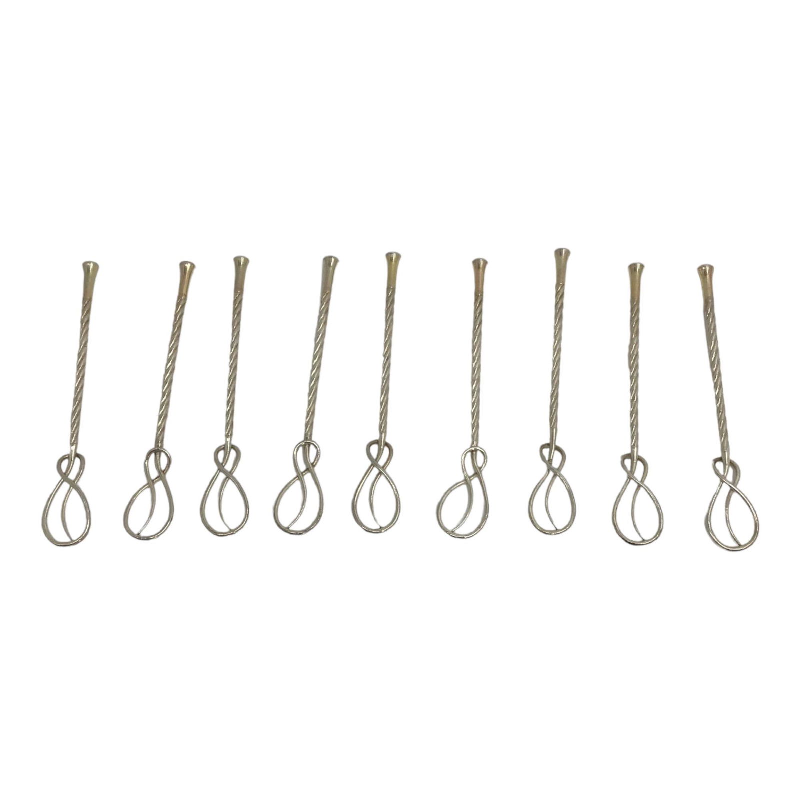 Lot of 9 Hermes Sterling Silver Stir Sticks (1 of 6)