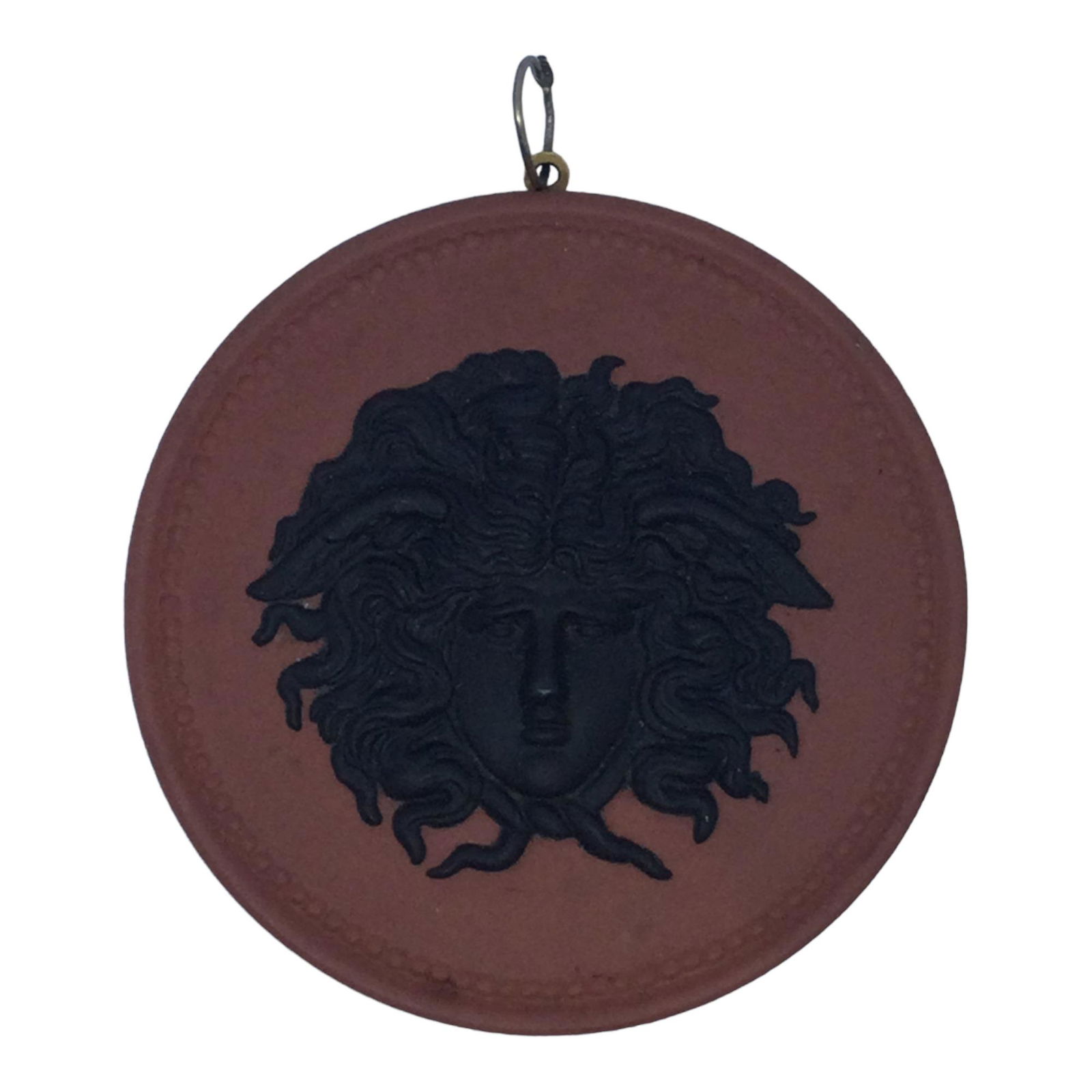 Vintage Rare Wedgwood Medusa Jasperware Pendant (1 of 2)