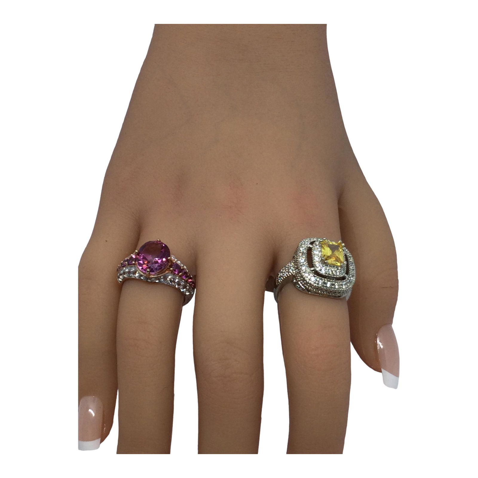 2 Signed Sterling Silver Cocktail Rings (1 of 2)