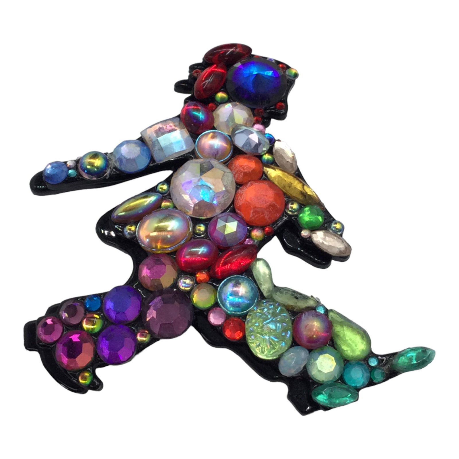 Bill Schiffer Multicolor Rhinestone Figural Brooch (1 of 3)
