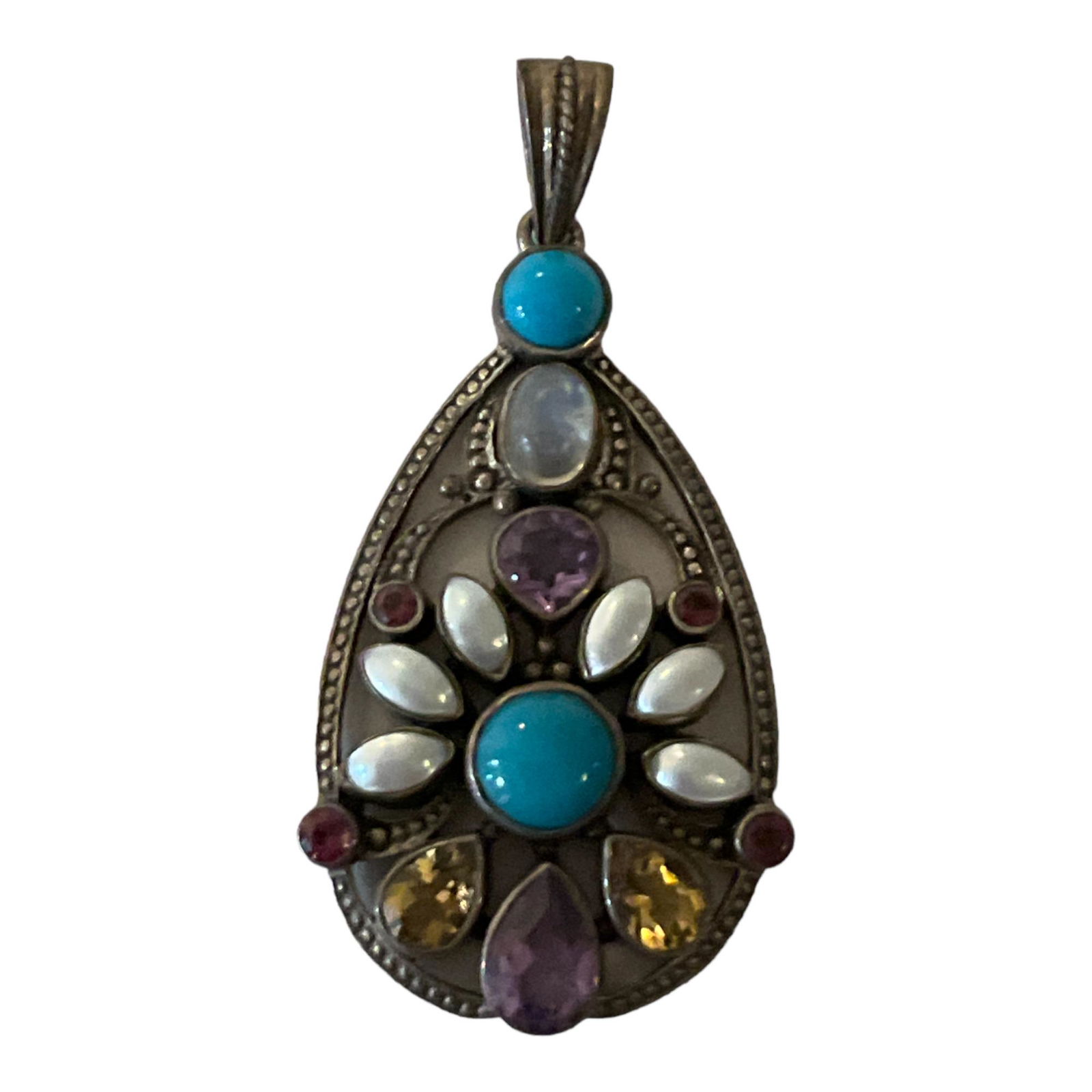 Nicky Butler Multi-Color Gemstone Pendant (1 of 2)