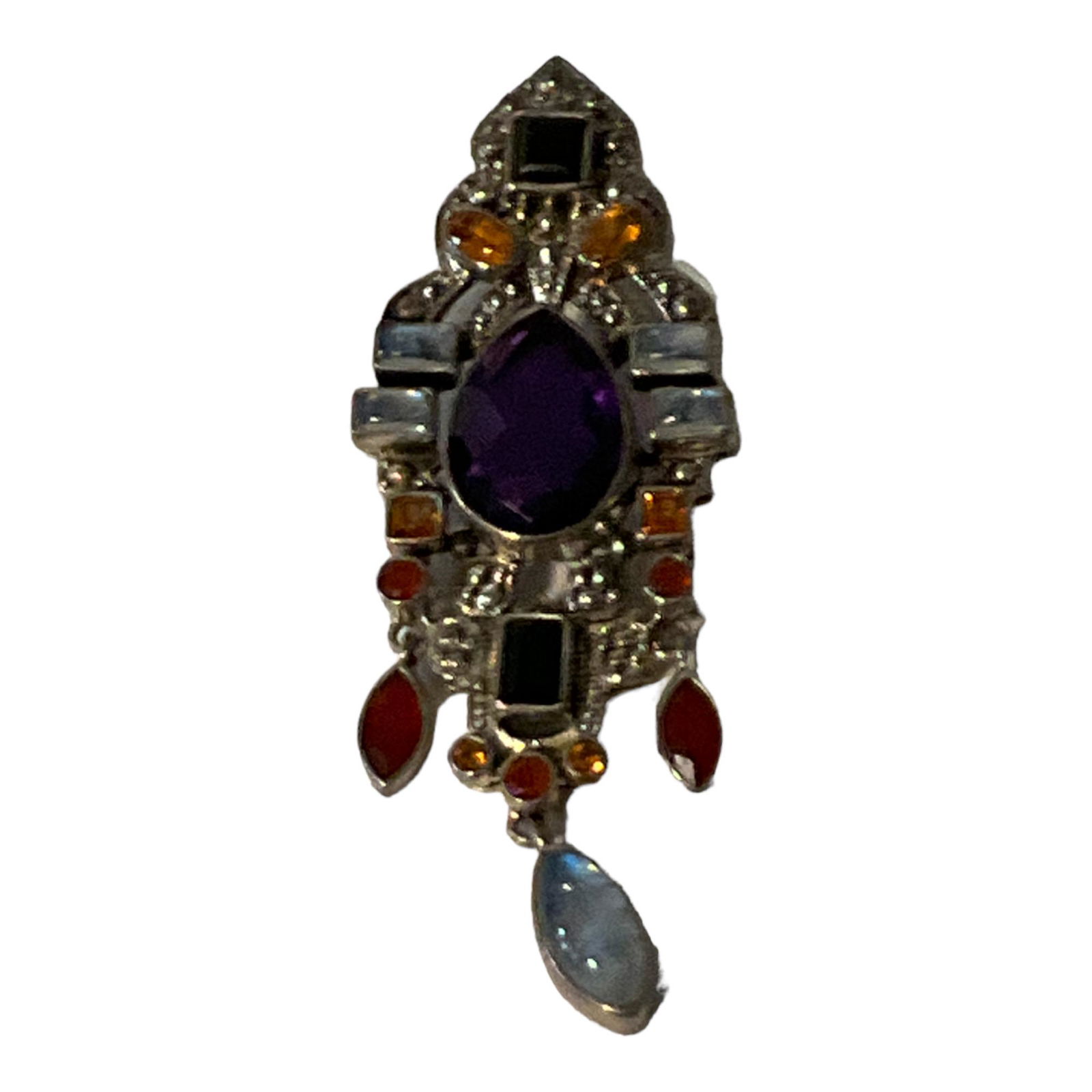 Nicky Butler 925 Sterling Silver Multi-Color Gemstone Pendant (1 of 3)