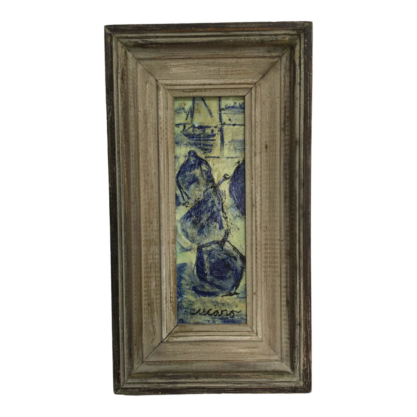 Pascal Cucaro Signed Mixed Media on Board from Cory Gallery (1 of 4)