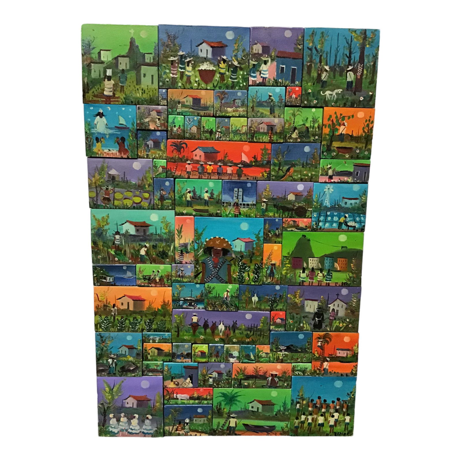 O Bezerra (Brazilian) Signed Oil on Wood (1 of 3)